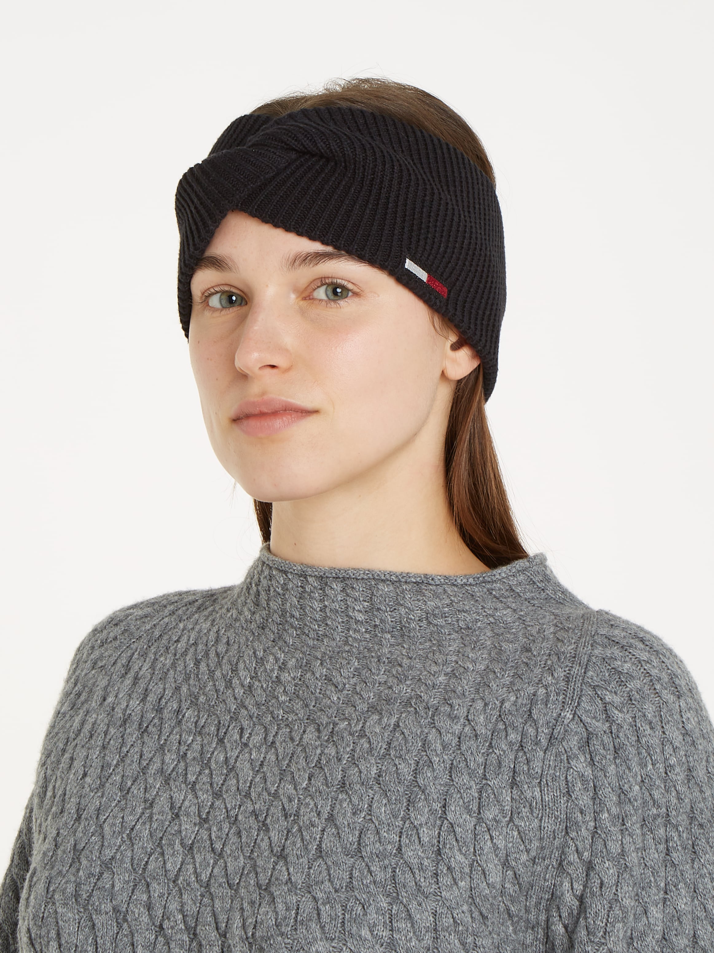 Tommy Jeans Stirnband »TJW ELONGATED FLAG HEADBAND«, mit Logostickerei