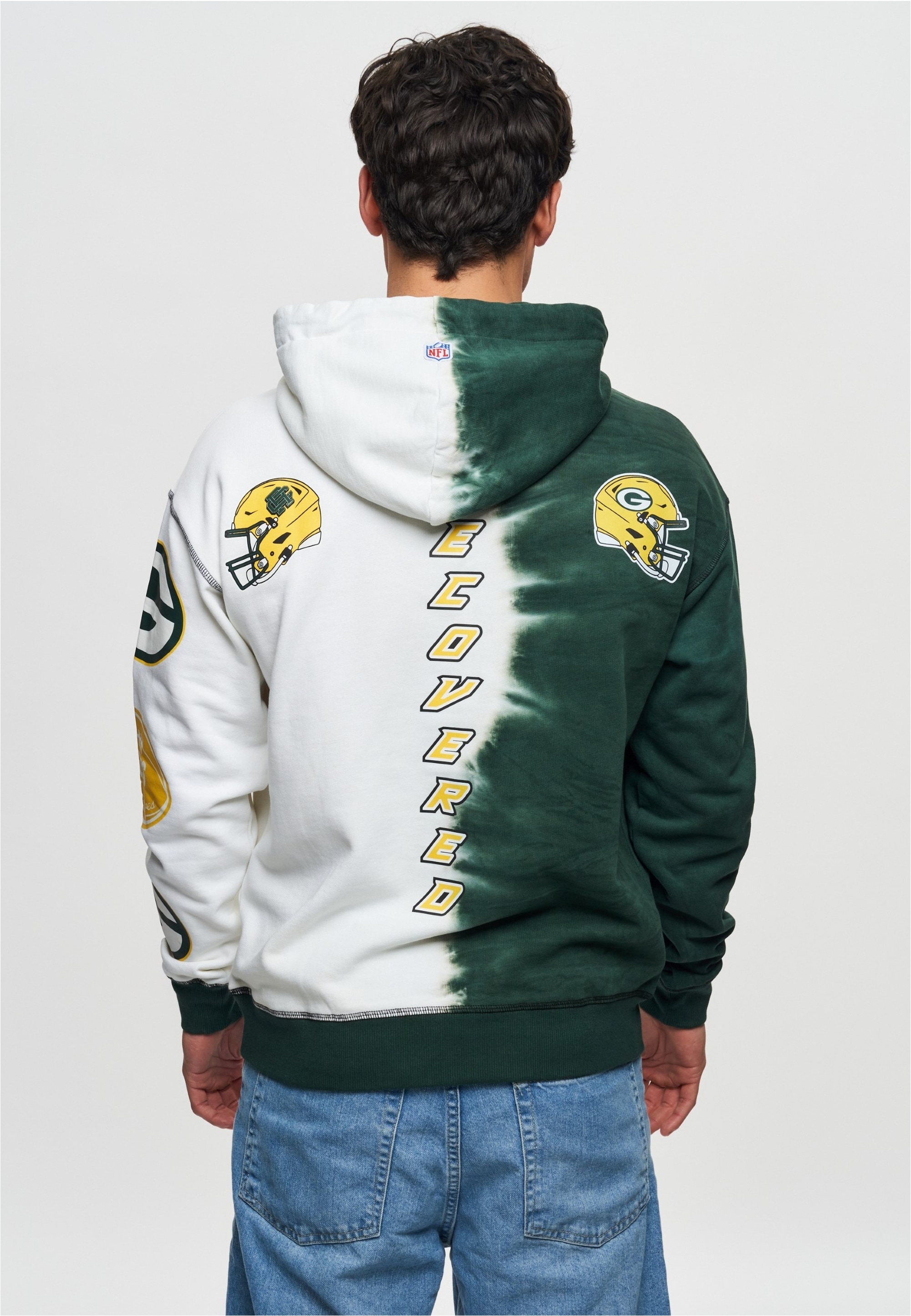 Recovered Kapuzensweatshirt »NFL Packers Ink Dye Effect On«, für alle Green Bay Packers-Fans