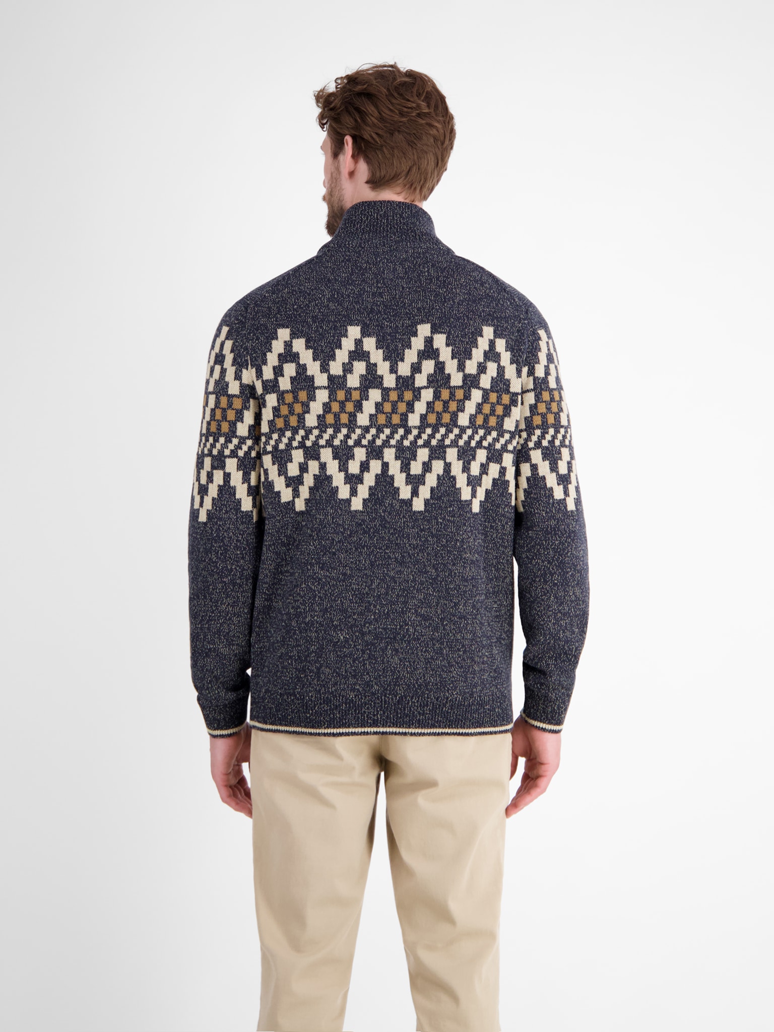 LERROS Troyer mit Norweger Muster