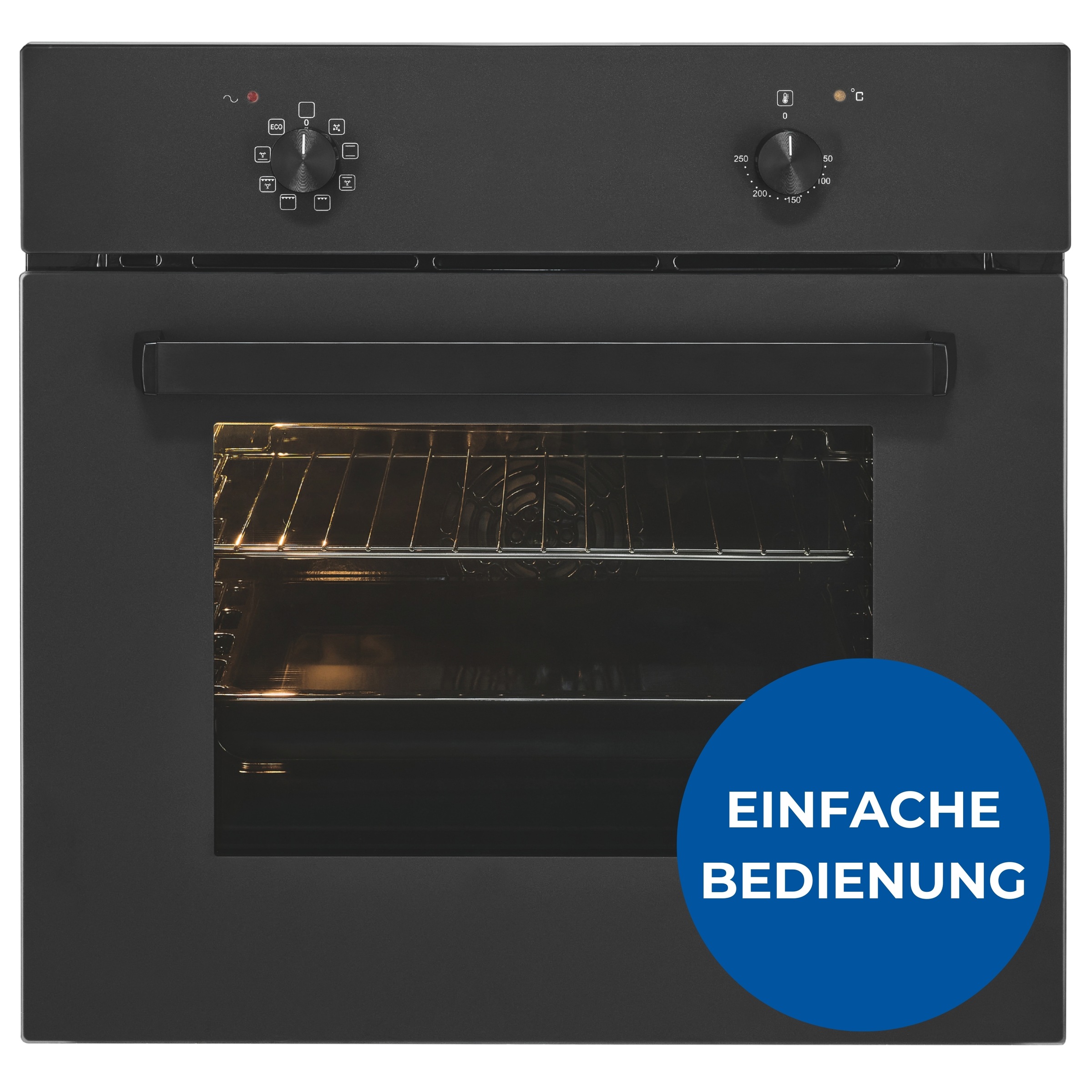 exquisit Einbaubackofen "EBE367-U-120 mattschwarz" günstig online kaufen