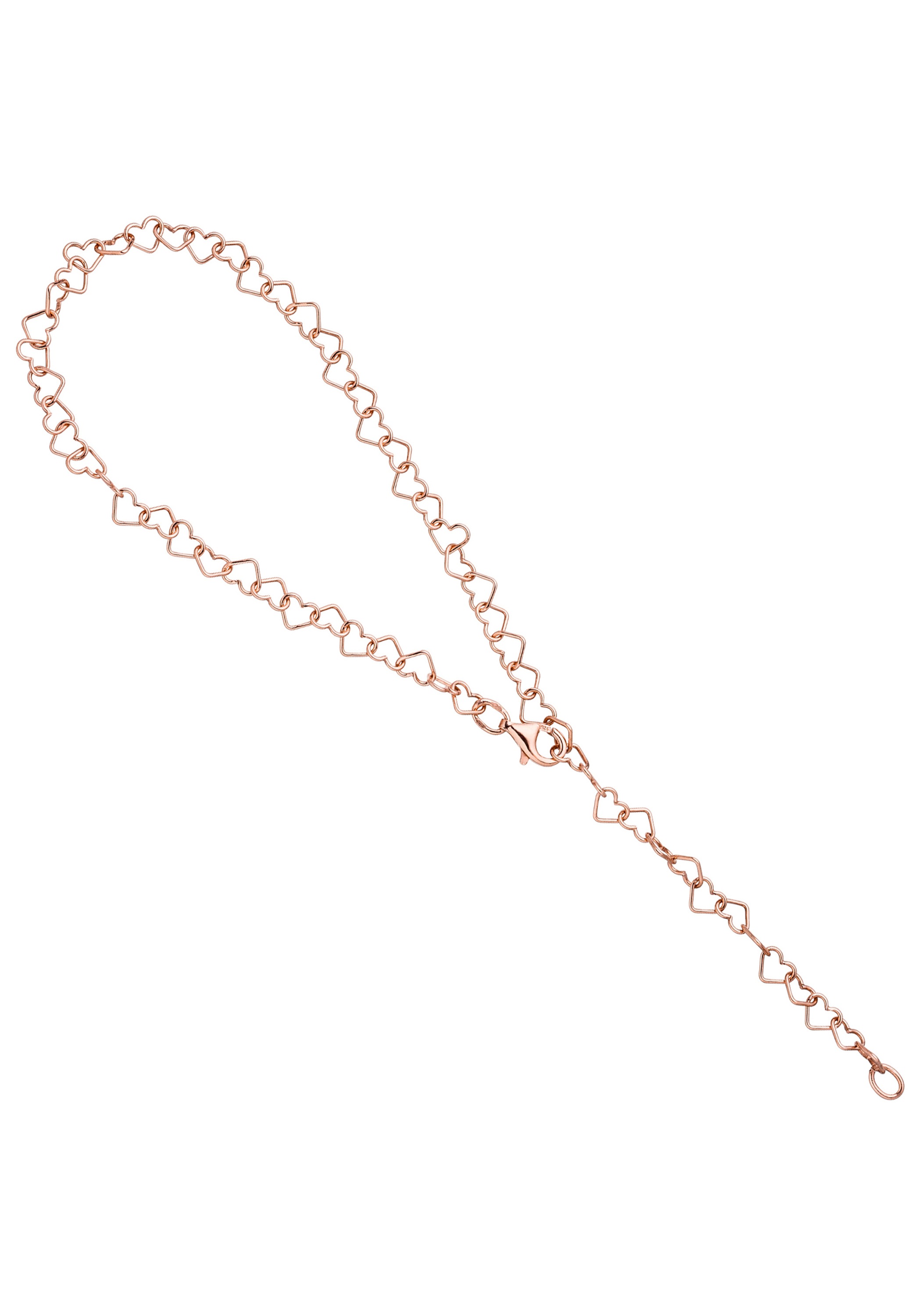 online Herz cm JOBO 925 roségold bestellen | Silber 27 Fußkette, BAUR vergoldet