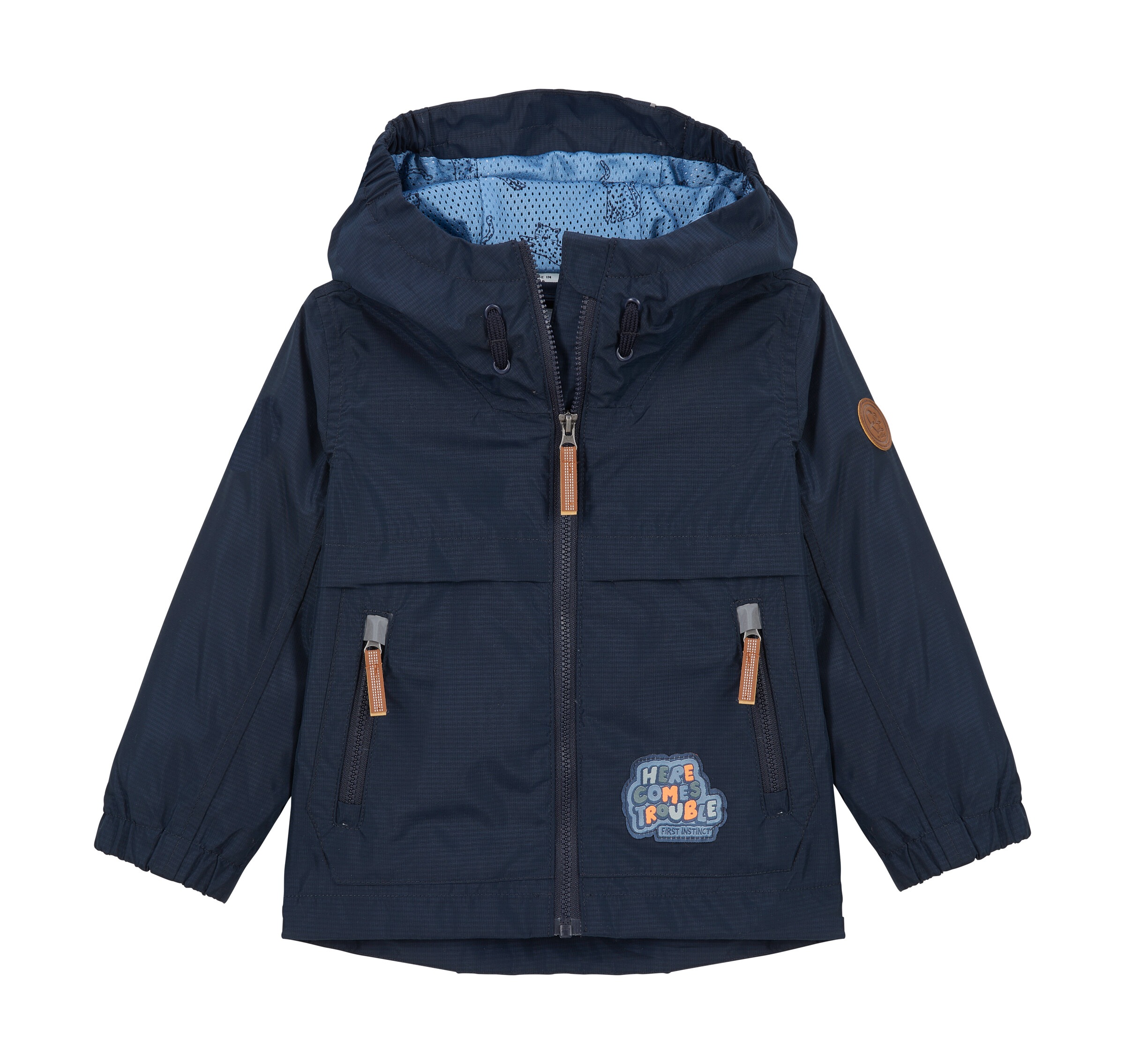 first instinct by killtec Funktionsjacke „FIOS 7 MNS JCKT“ Wasserdichte Kinderjacke mit Kapuze, Kinnschutz und Namensetikett