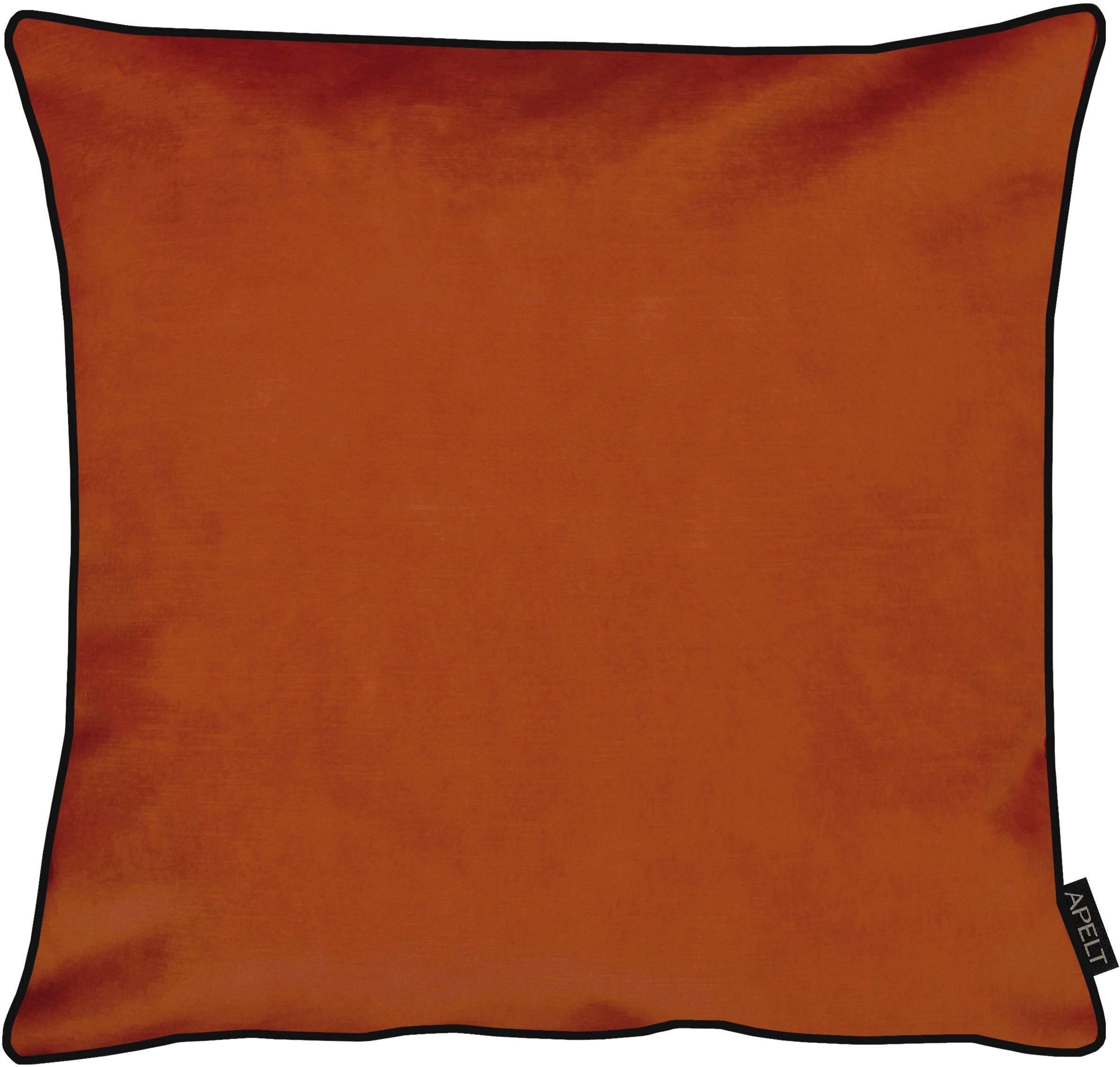 Dekokissen APELT, B:45cm H:5cm L:45cm, orange, Polyester, Dekokissen_Sitzkissen_Kissenhüllen, "Ruby", Kissenhülle mit Füllung, 1 Stück