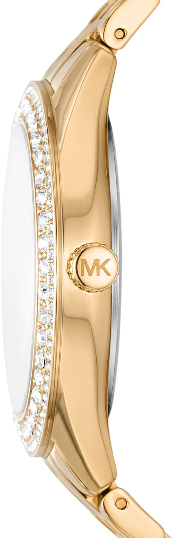 MICHAEL KORS Quarzuhr »HARLOWE«, Armbanduhr, Damenuhr, analog, Edelstahlarmband
