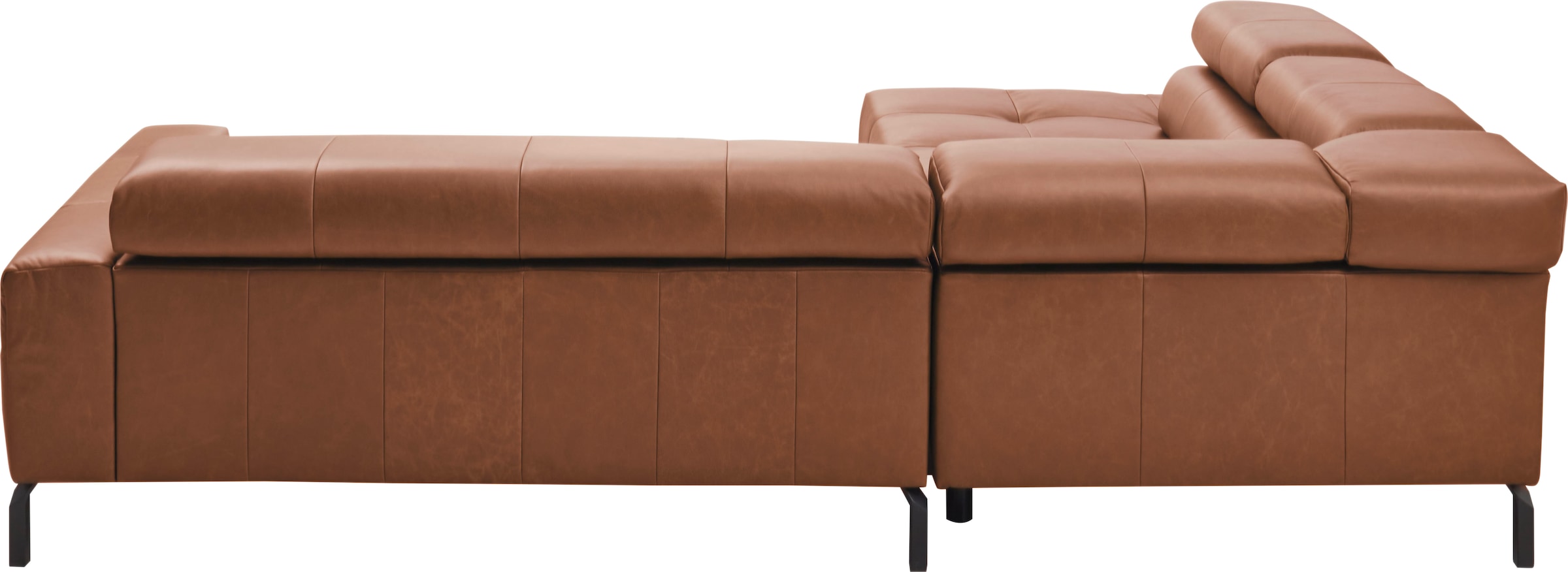 Places of Style Ecksofa »Cleveland, L-Form, incl. Kopfteilverstellung, Breite 276 cm«, wahlweise elektrischer Sitzvorzug