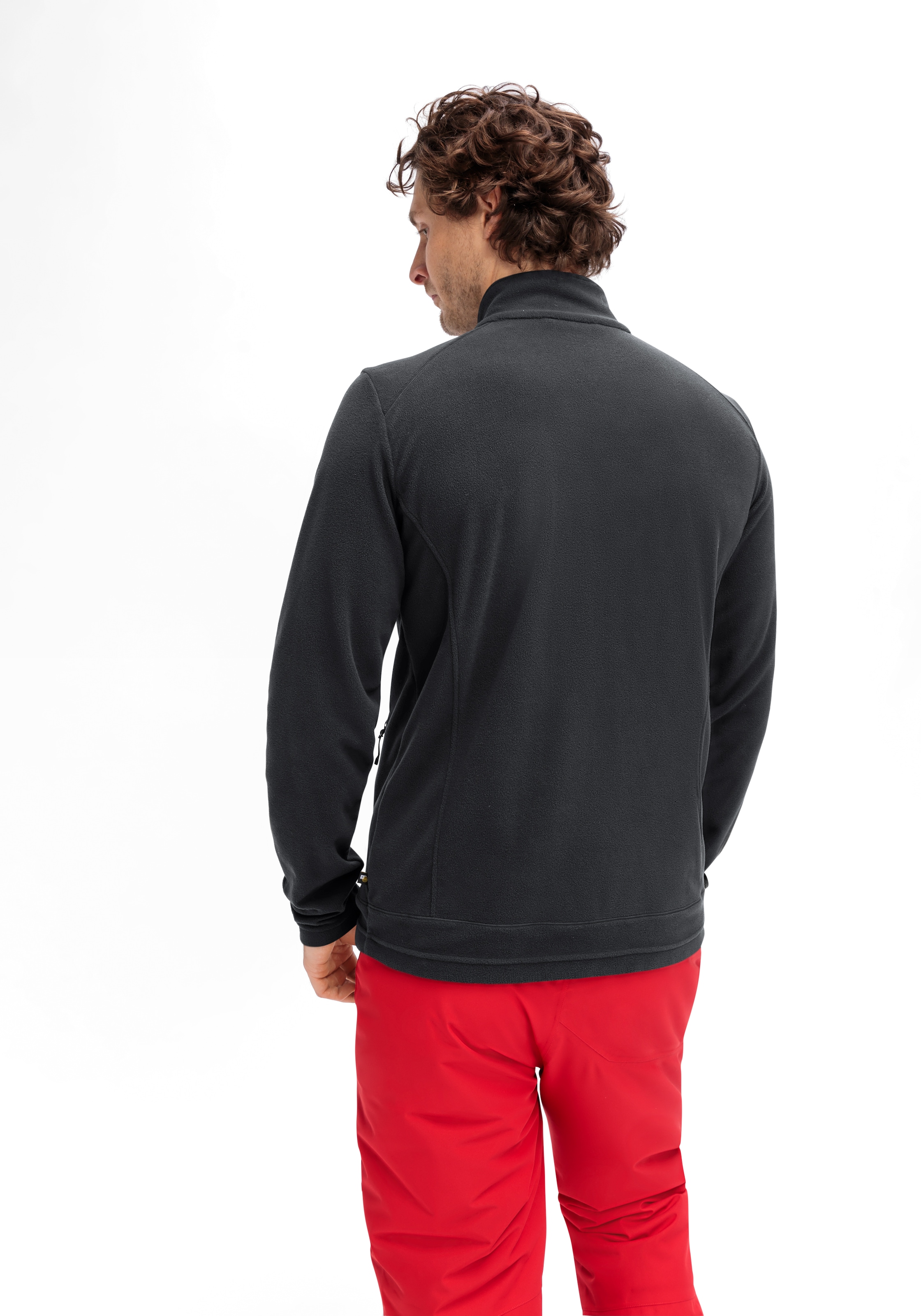Maier Sports Fleecejacke »Dennis Jacket M«, Herren Midlayer, pflegeleichtes Fleece mit 2 RV-Taschen