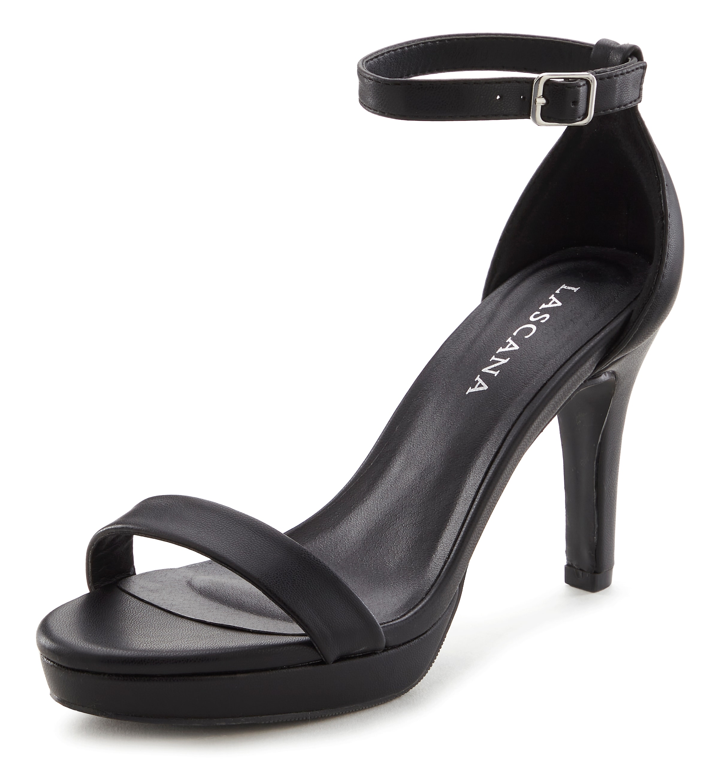 LASCANA Sandalette "Sommerschuh", im Metallic-Look, Sandale, Sommerschuh VE günstig online kaufen