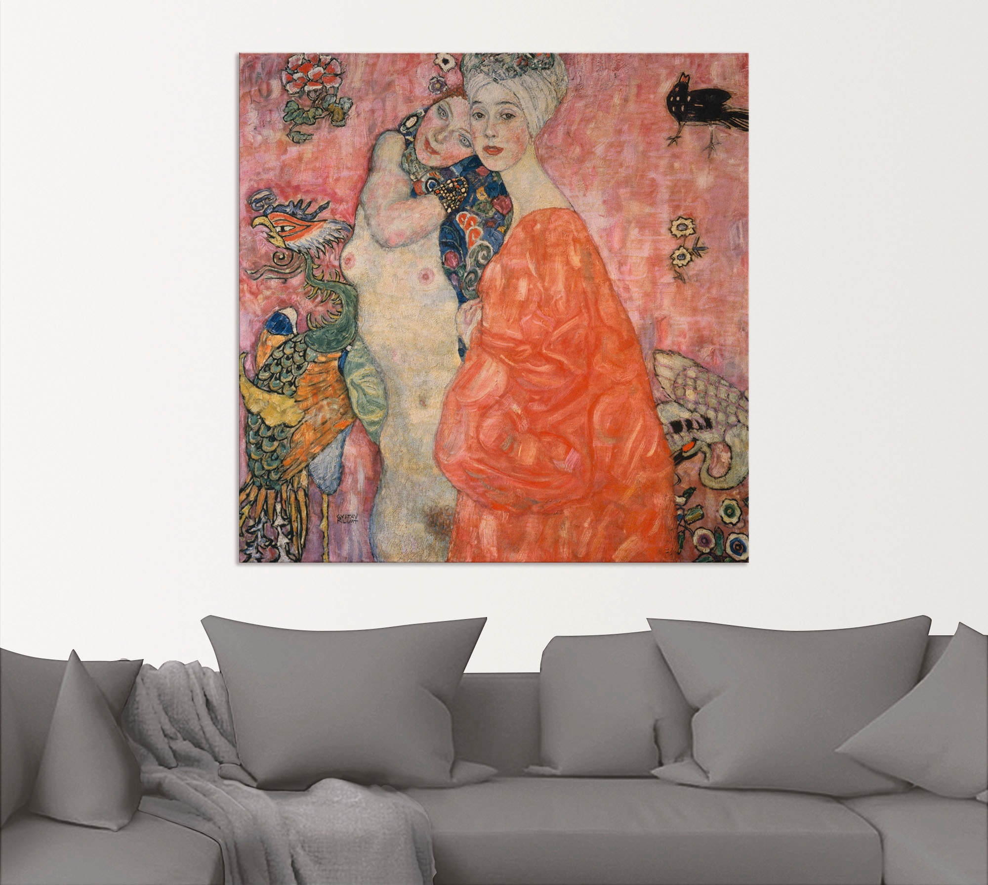 Artland Wandbild »Die Freundinnen. 1916/17«, Frau, (1 St.), als Alubild, Leinwandbild, Wandaufkleber oder Poster in versch. Größen