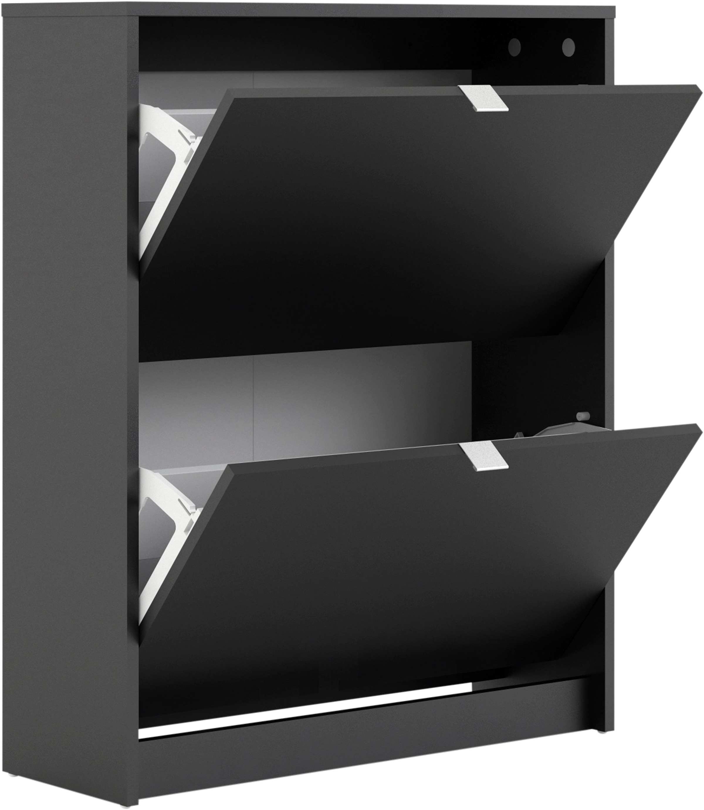 INOSIGN Schuhschrank »Shoes Schuhaufbewahrung, Schuhkommode, Schuhregal,«, mit zwei Klappen, 2 Böden, Höhe 85 cm, ca. 12 Paar Schuhe
