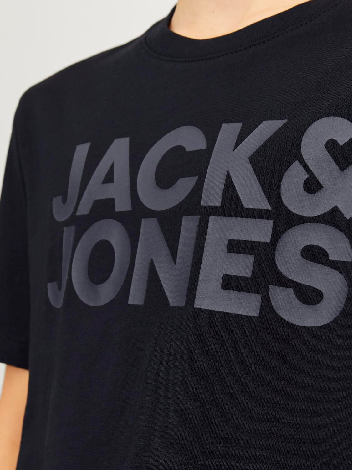 Jack & Jones Junior Rundhalsshirt »JJECORP stylisch, atmungsaktiv, pflegeleicht«, bedruckt, casual, regular fit, Jersey, Rundhals