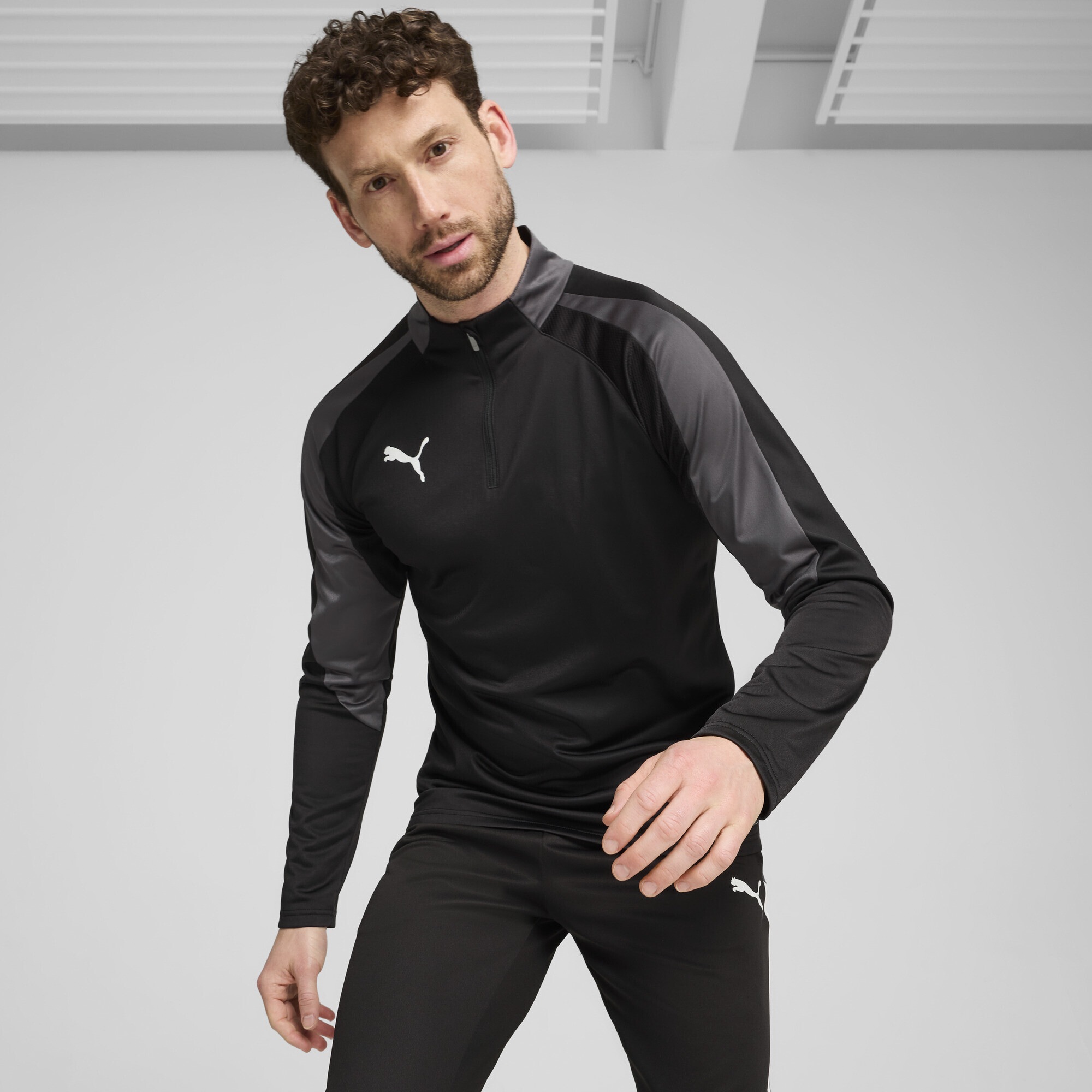 PUMA T-Shirt »individualLIGA Top mit viertellangem Reißverschluss Herren«