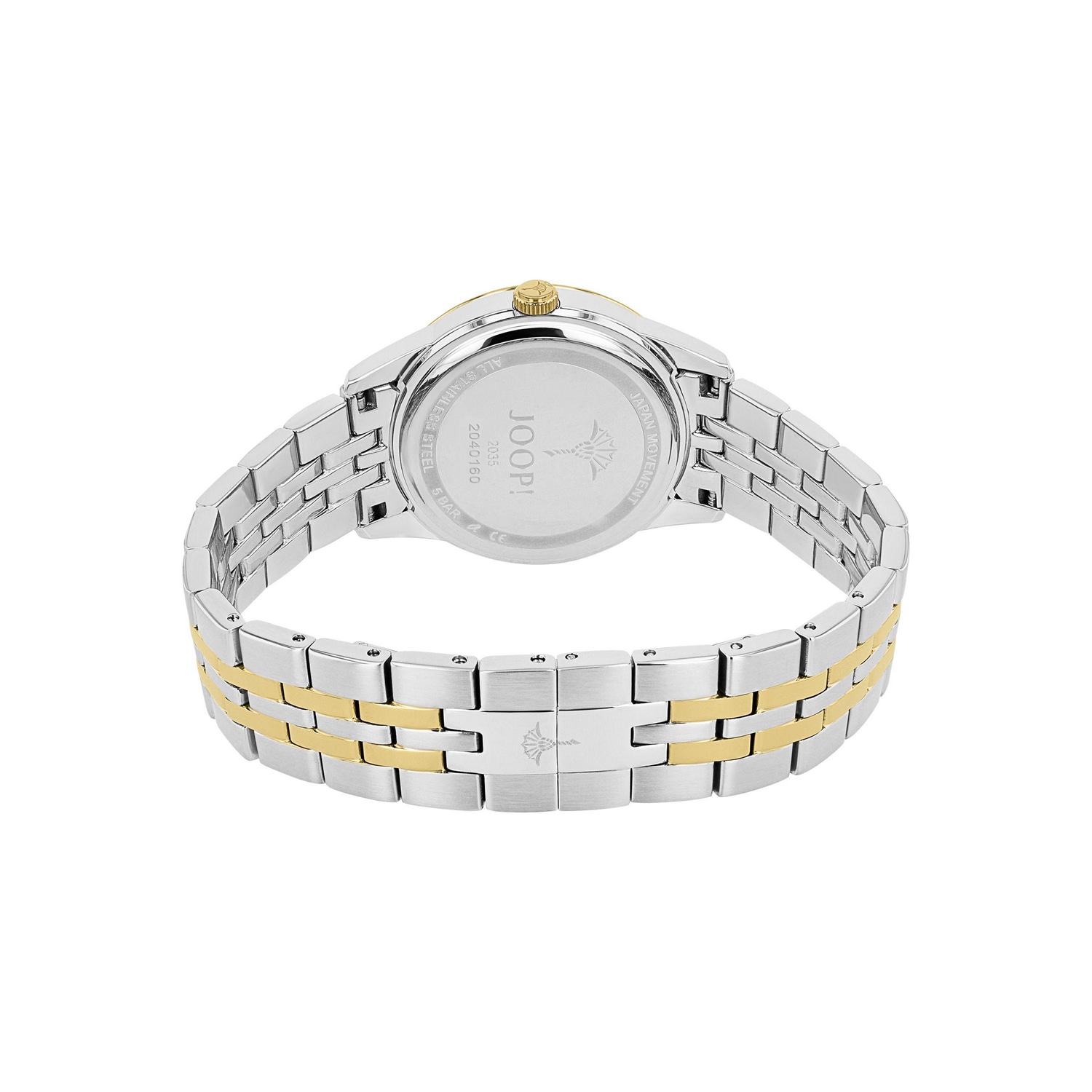 JOOP! Quarzuhr, Armbanduhr, Damenuhr, Edelstahlarmband, analog