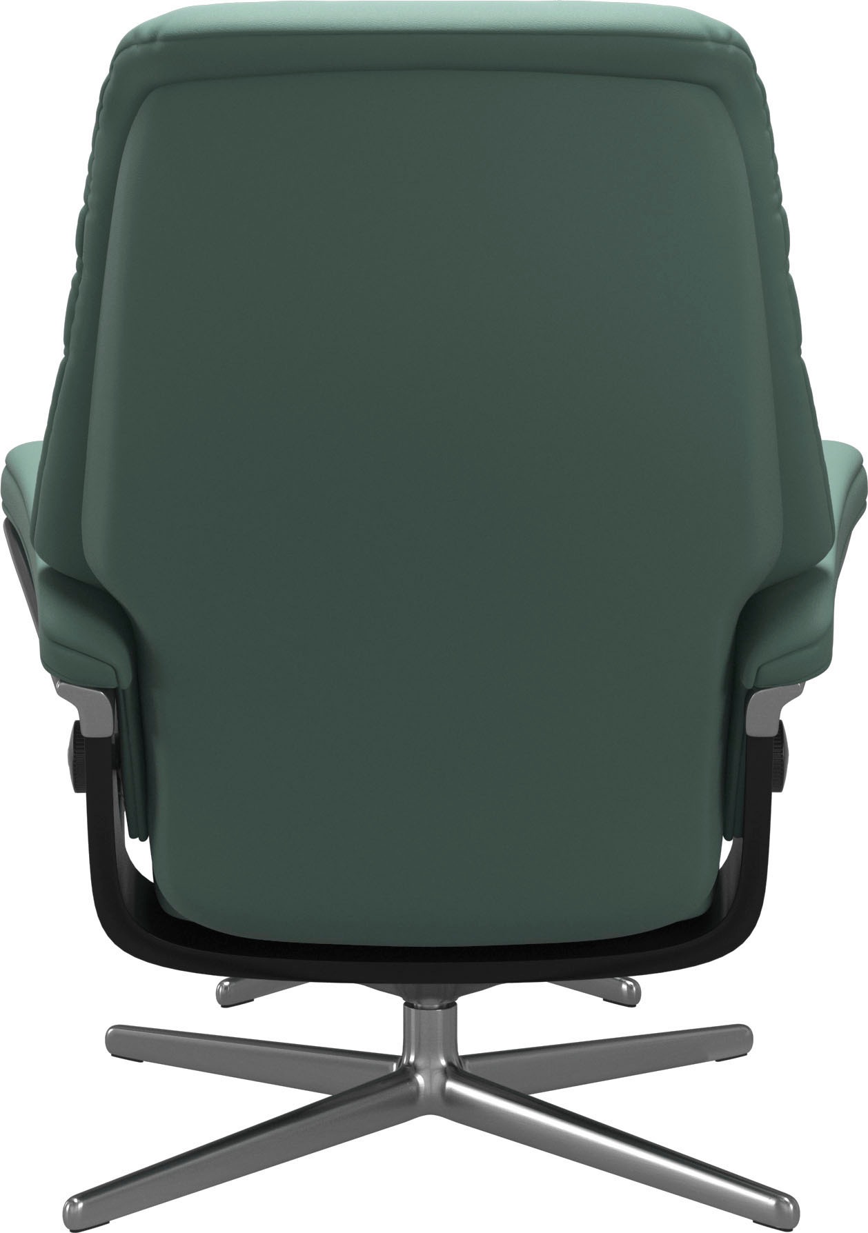 Stressless® Relaxsessel »Sunrise«, (Set, Relaxsessel mit Hocker), mit Hocker, mit Cross Base, Größe S, M & L, Holzakzent Schwarz