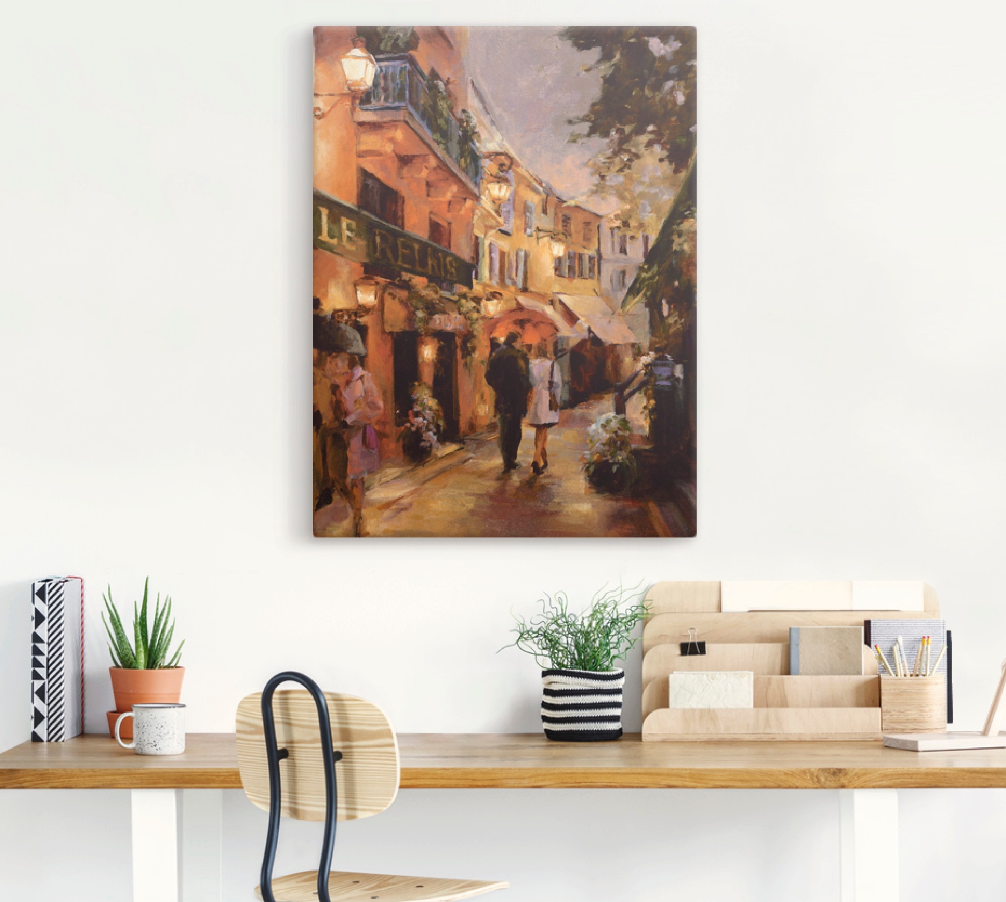 Artland Wandbild "Abend in Paris I", Frankreich, (1 St.), als Leinwandbild, günstig online kaufen