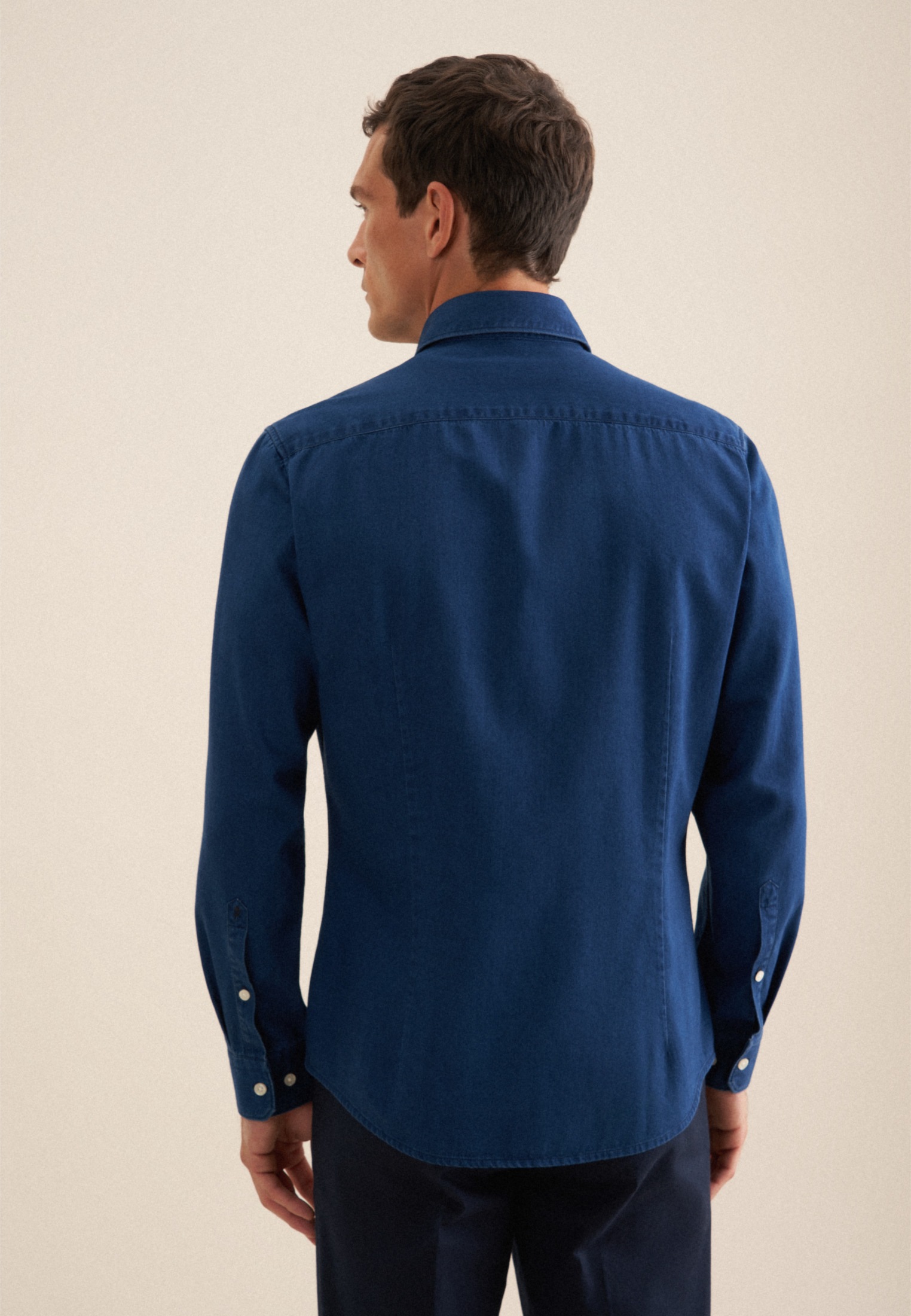 seidensticker Businesshemd, Slim Kentkragen Denim günstig online kaufen