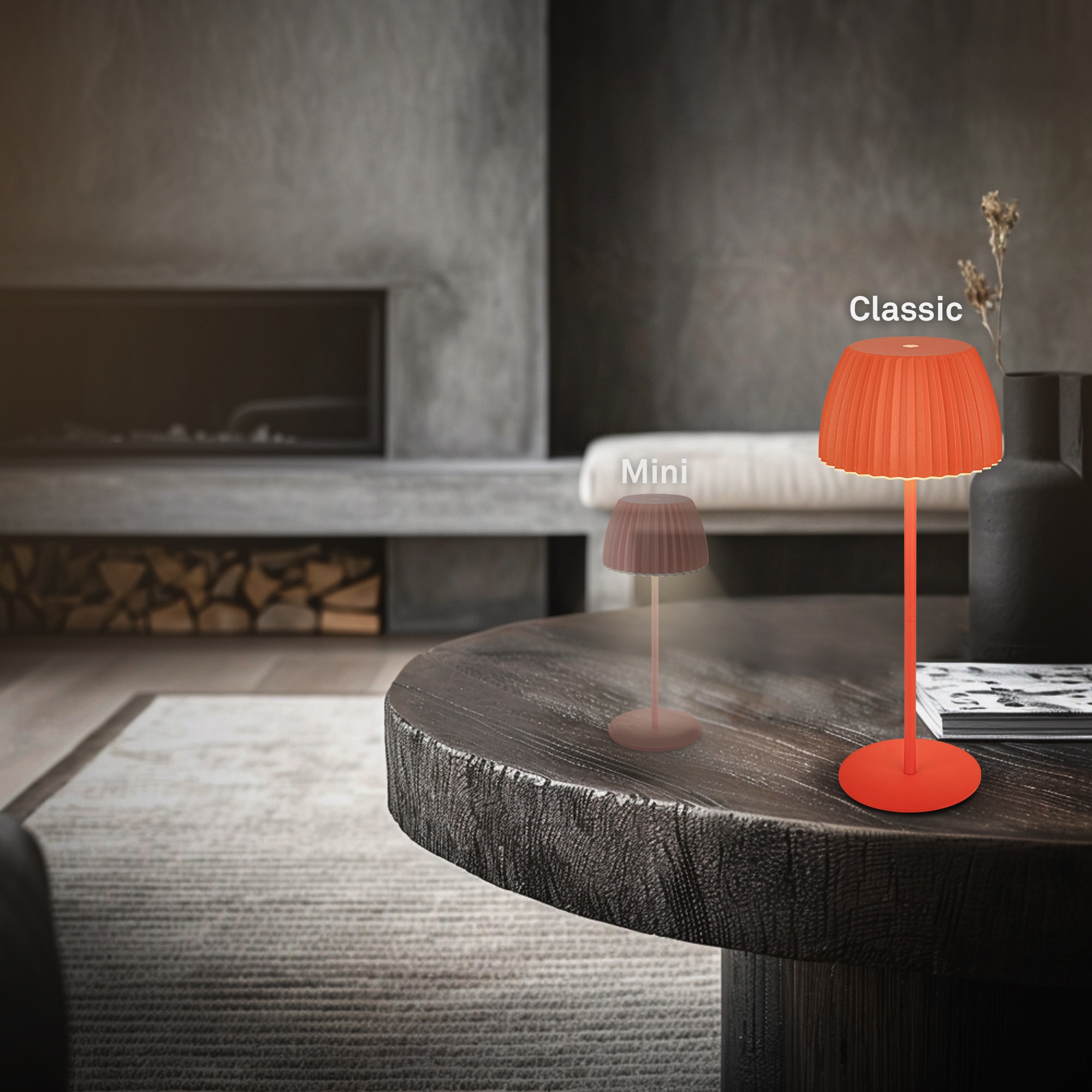 Briloner Leuchten LED Tischleuchte »Akku LED Tischleuchte, orange«