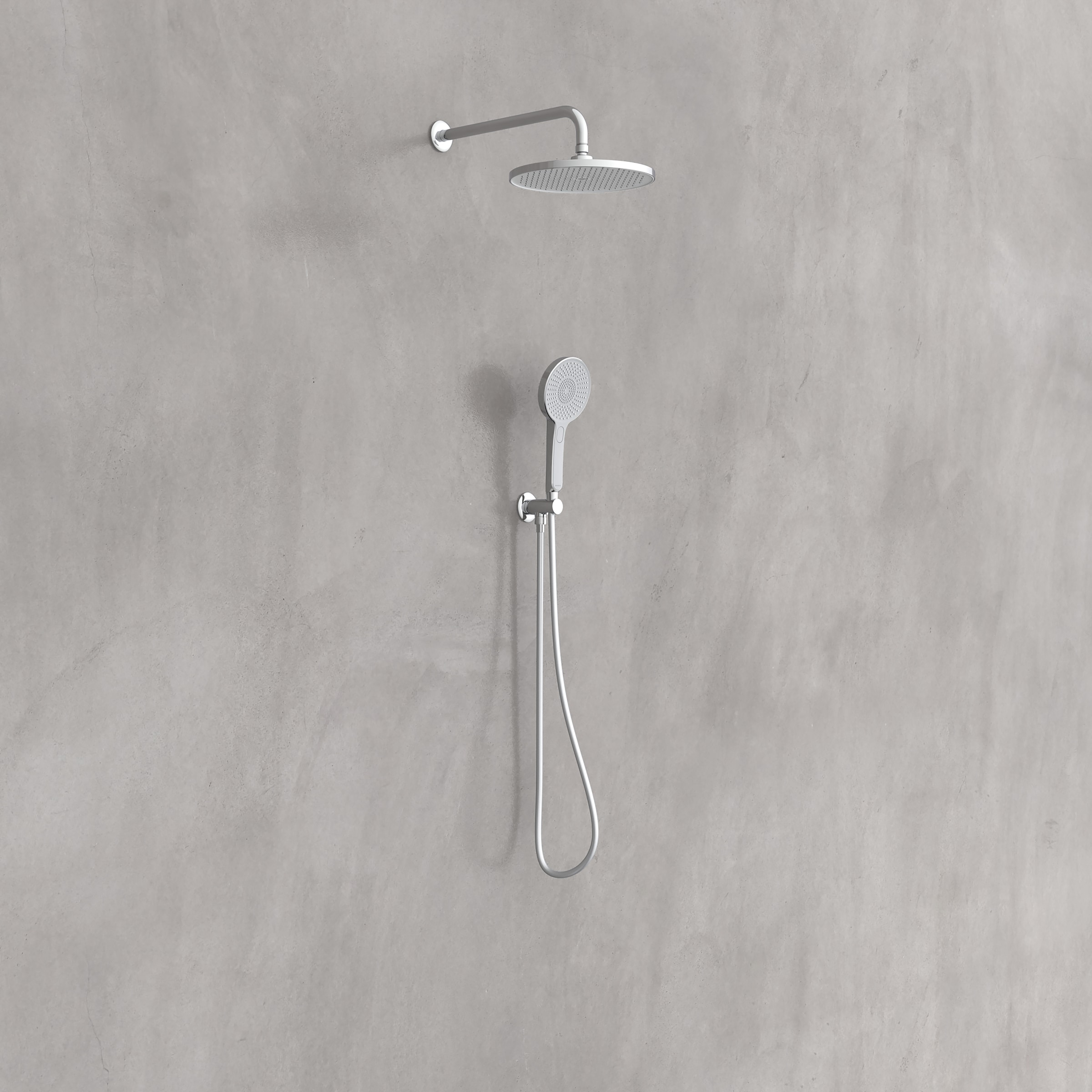 Schütte Brausegarnitur »KARIBIK«, Brause-Komplettset, schwarz matt, für die Dusche, Überkopfbrauseset
