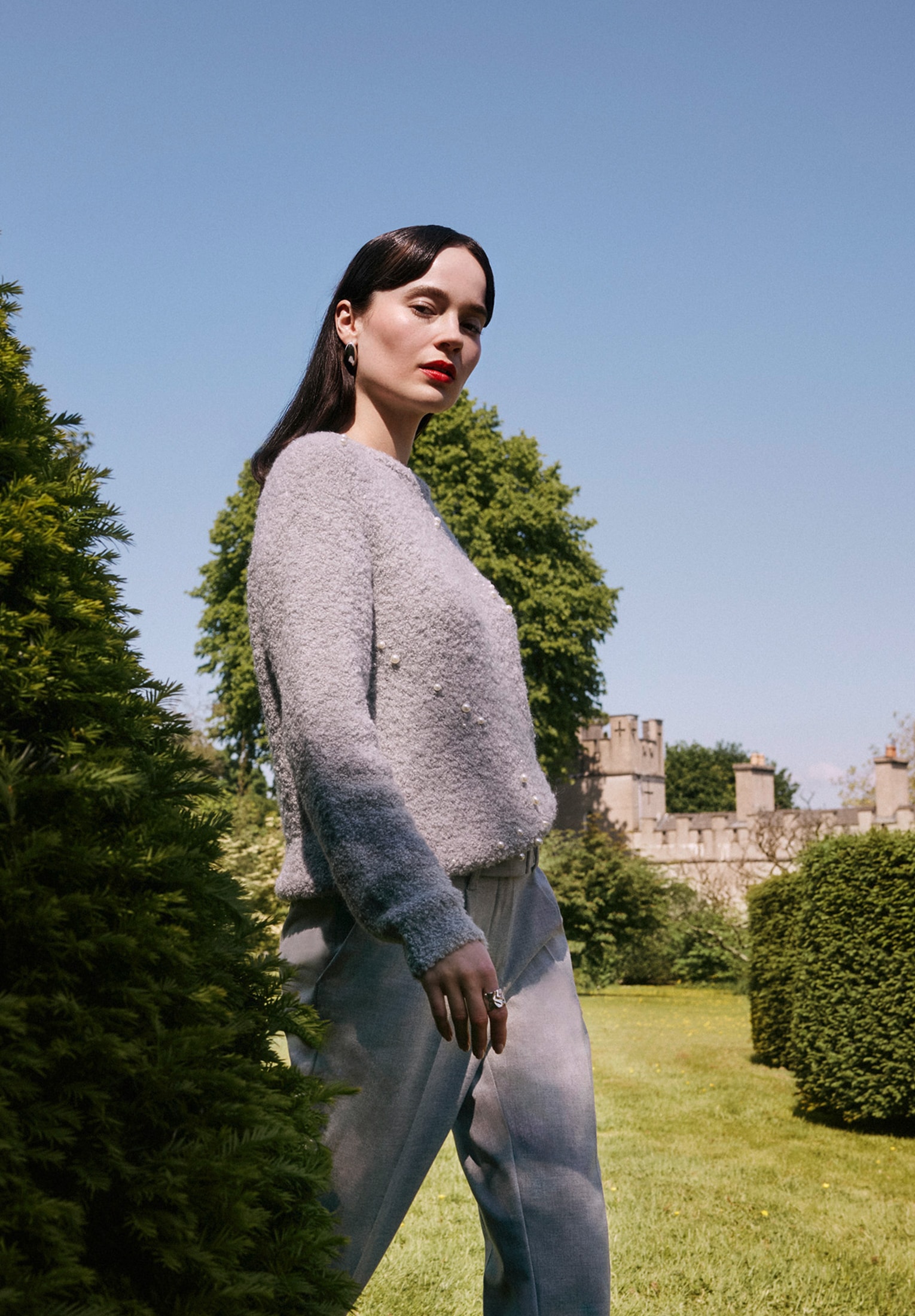 Betty&Co Strickpullover »Betty & Co Strickpullover mit Perlen«, (1 tlg.), Perlen