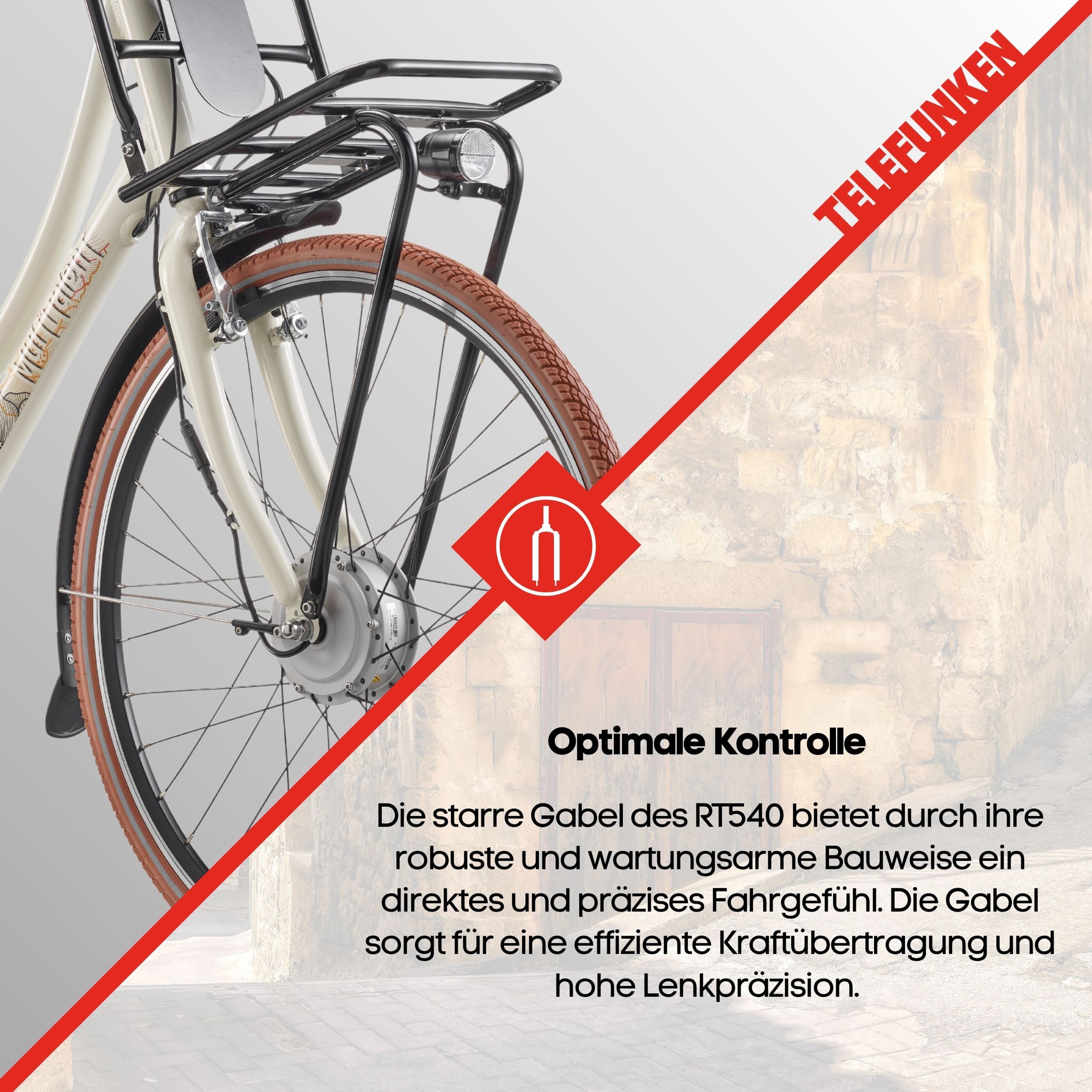 Telefunken »Multitalent RT540« 7 Gang Shimano Nexus Schaltwerk Nabenschaltung Frontmotor 250 W Pedelec, Elektrofahrrad für Damen u. Herren