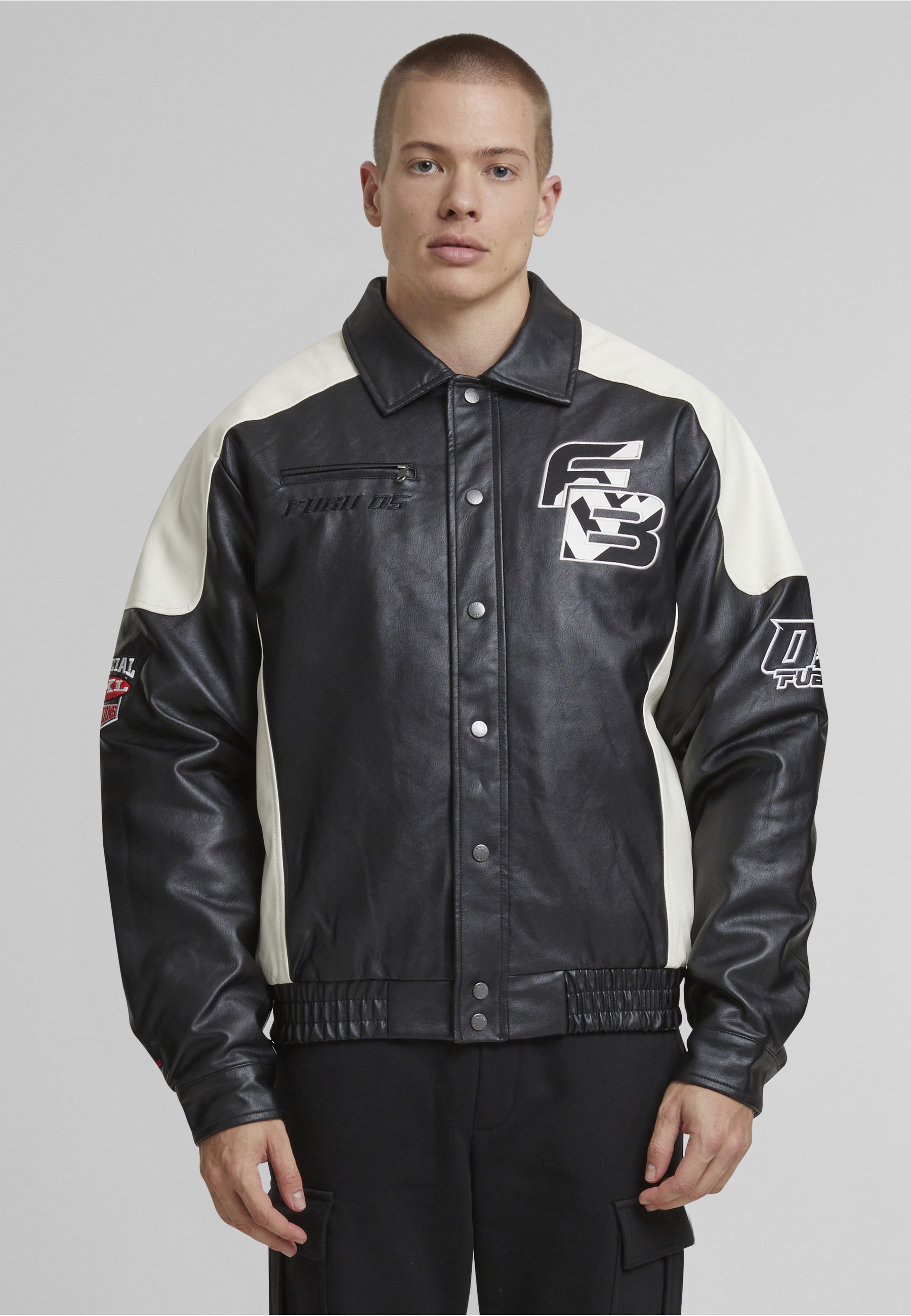 Fubu Collegejacke »Fubu FM243-001-1 Fubu Corporate Jacket« 1 Stk. tlg. ohne Kapuze