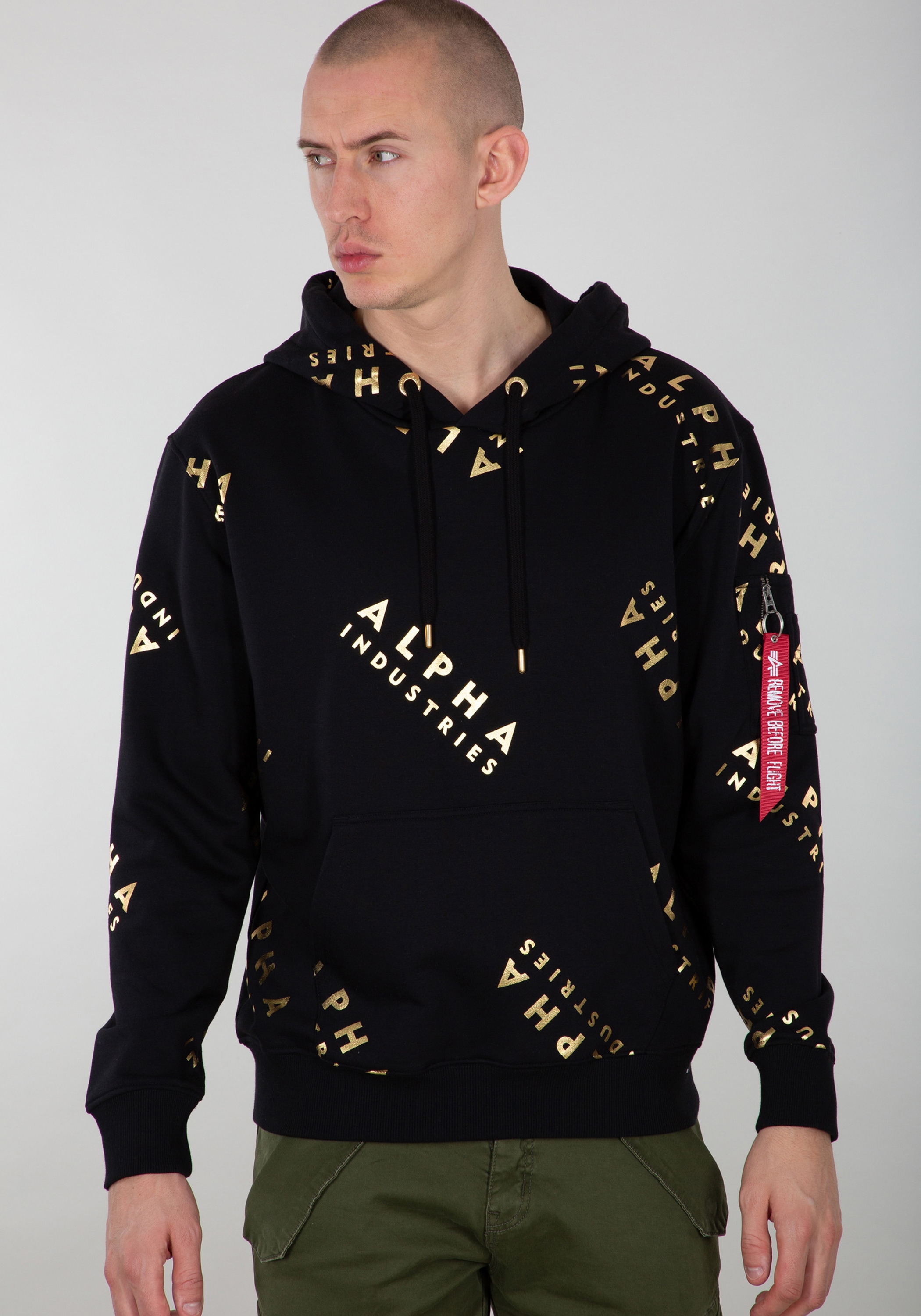Alpha Industries Hoodie "AOP Hoodie Foil Print" günstig online kaufen