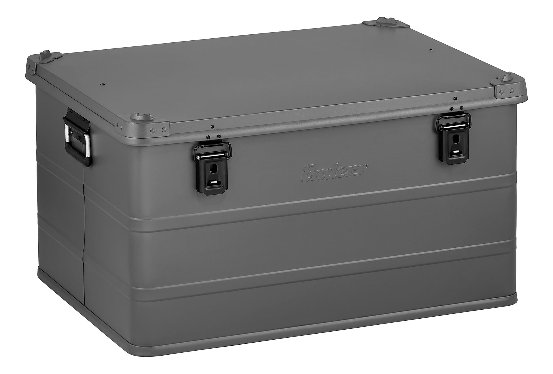 Aufbewahrungsbox ENDERS, B:66cm H:51cm T:44,5cm, grau, Aluminium, Kinderzimmer, Aufbewahrungsboxen, "Industriebox Vancouver Grey in S (123 l), M (170