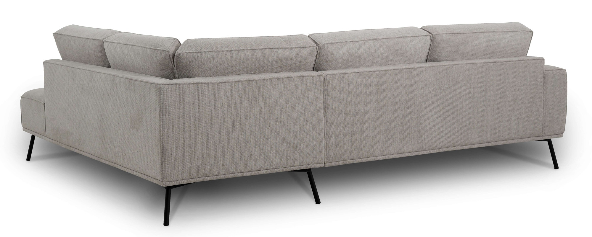 andas Ecksofa »Vosby«, Breite 260 cm, Chenille, mit dekorativer Kedernaht