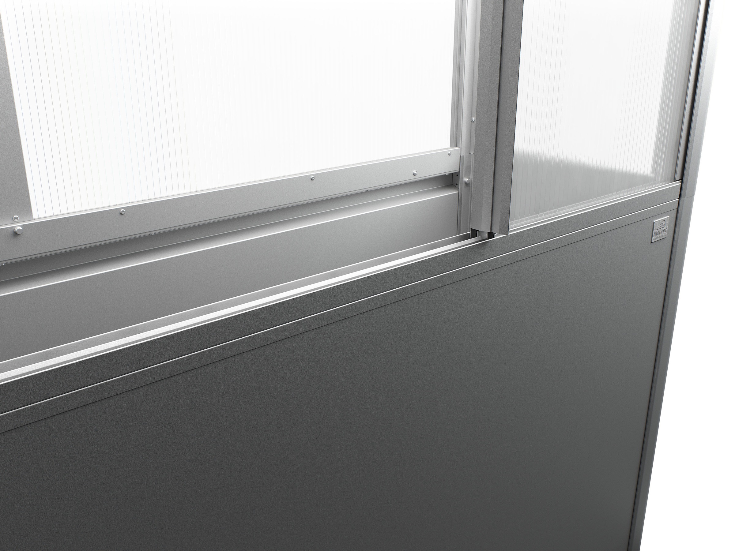 Biohort Gewächshaus »Florentina Gr. 2x0,5 MAXI, verschiedene Farben« Kompaktes Gewächshaus für hochwachsende Pflanzen