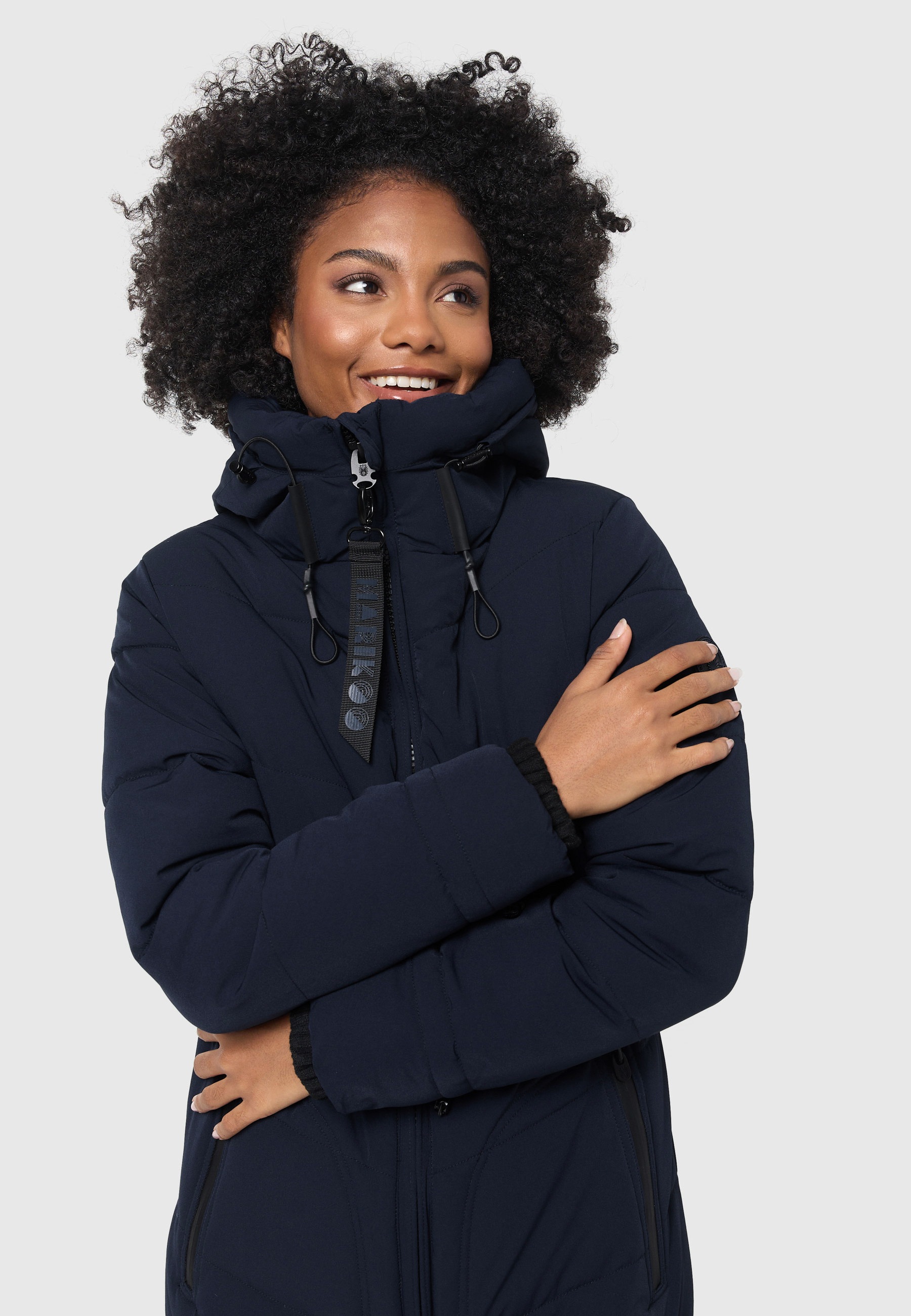 Marikoo Winterjacke "Benikoo", langer Winter Mantel gesteppt günstig online kaufen