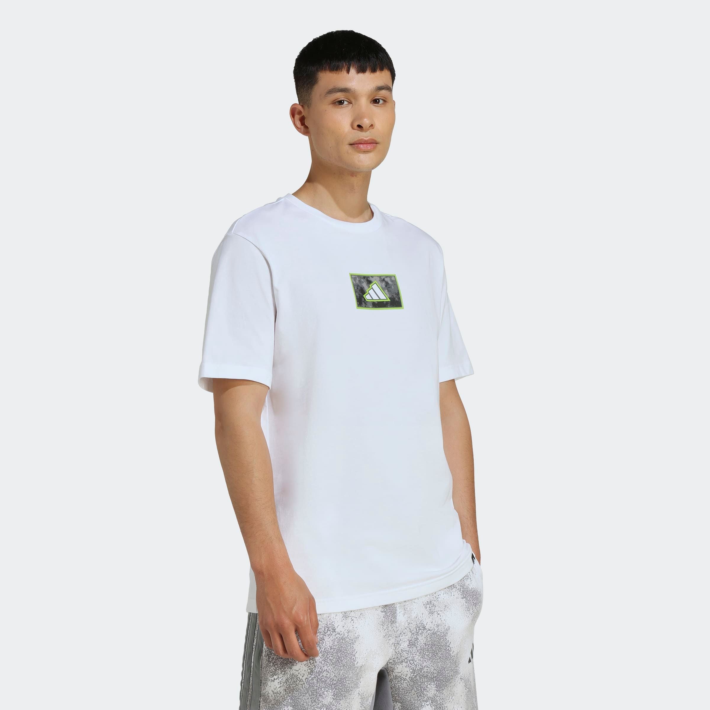 adidas Sportswear T-Shirt "CAMO SHAPE GRAPHIC" sportlicher Schnitt, kurze Ä günstig online kaufen