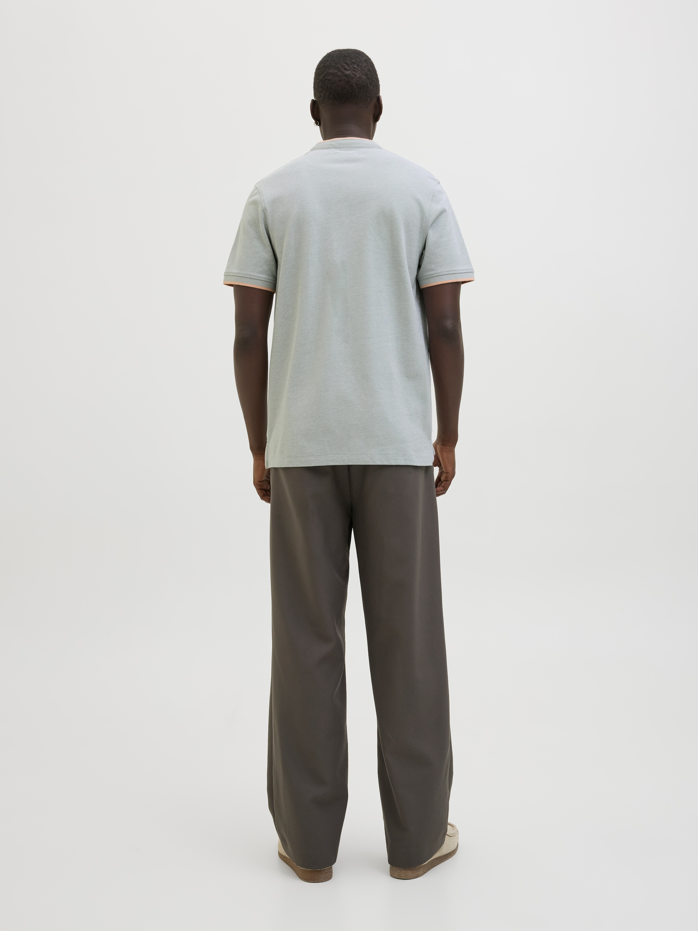 Jack & Jones Poloshirt »JJEPAULOS MAO POLO«, mit Logo Stickerei