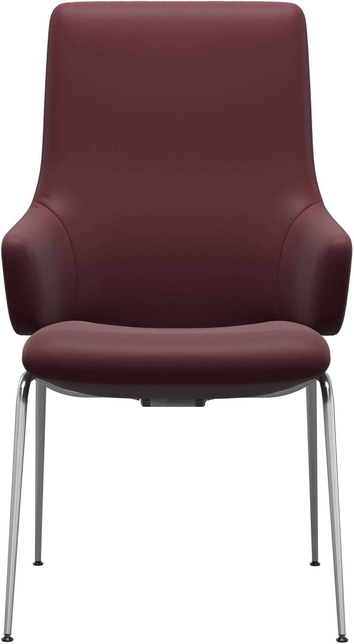 Stressless® Polsterstuhl »Laurel«, Leder BATICK, High Back mit Armlehne, Größe L, mit Beinen aus Stahl in Chrom