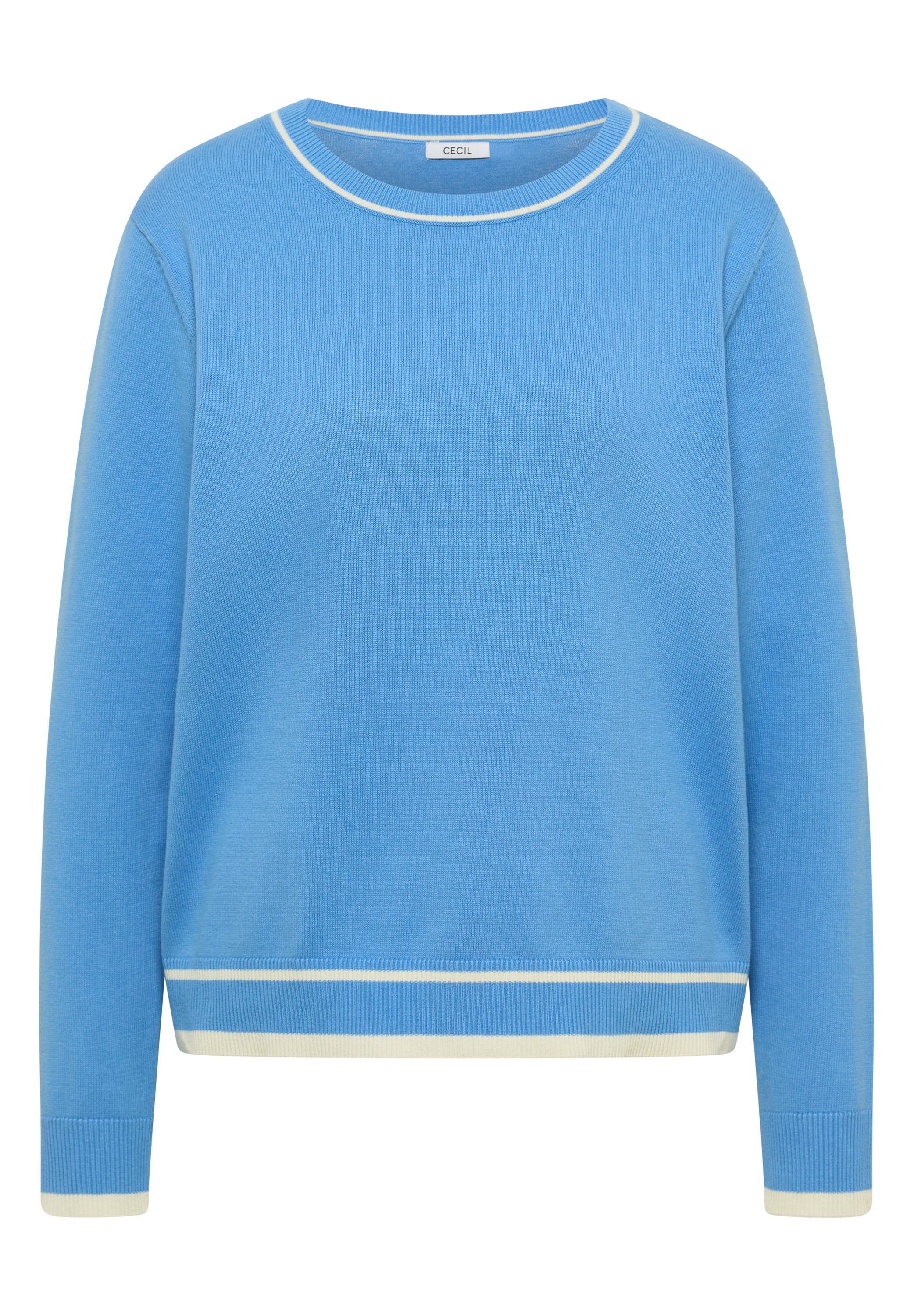 Cecil Longpullover mit Kontrastdetail