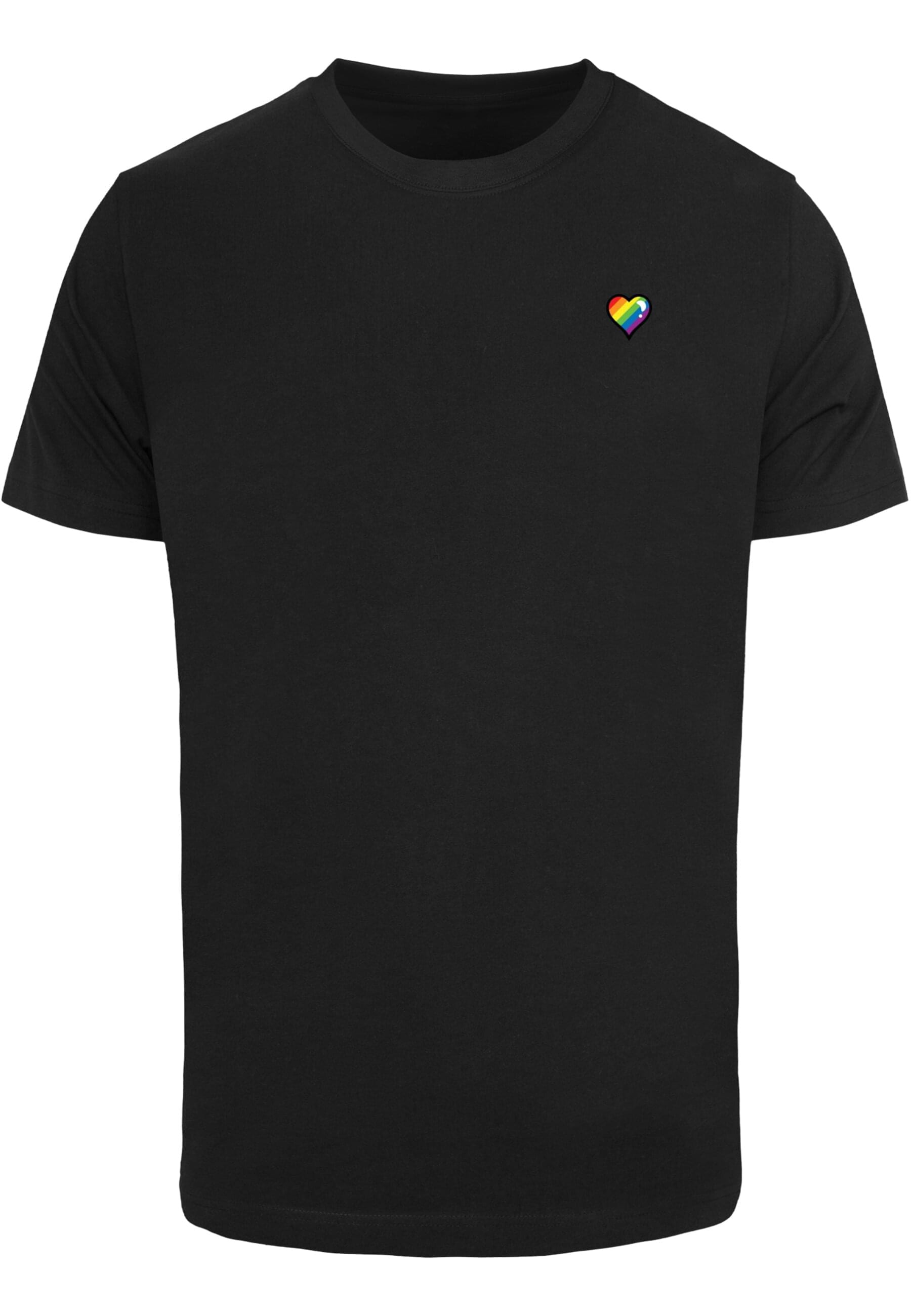MisterTee T-Shirt "MisterTee Glossy Heart Pride Tee" 1 Stk. tlg. günstig online kaufen