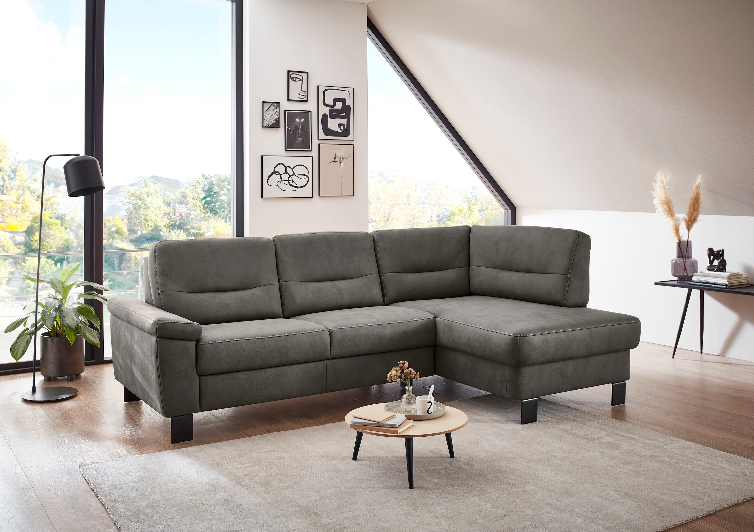 Die PlanBar Ecksofa "PP-PF23172 L-Form, Breite 244 cm" Eckgarnitur mit beso günstig online kaufen
