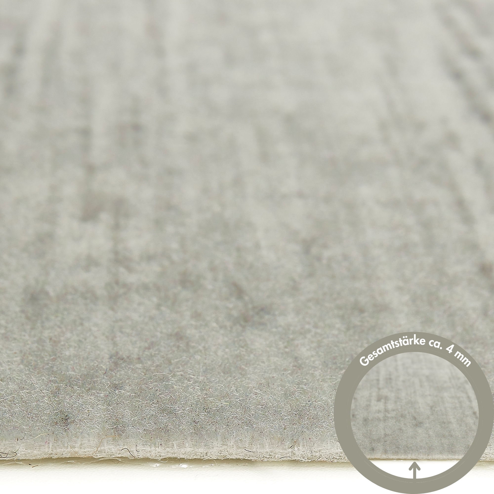 Andiamo Teppichfliese »Paris Nadelfilz« quadratisch 4 mm Höhe 40x40 cm, selbstklebend, robust & strapazierfähig, 25 Stück (4 qm)