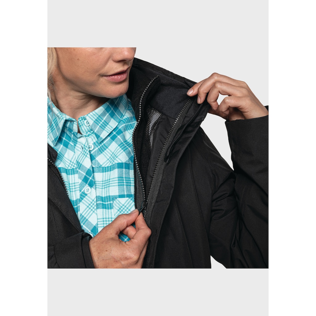 Schöffel Doppeljacke »3in1 Jacket Partinello L«, mit Kapuze