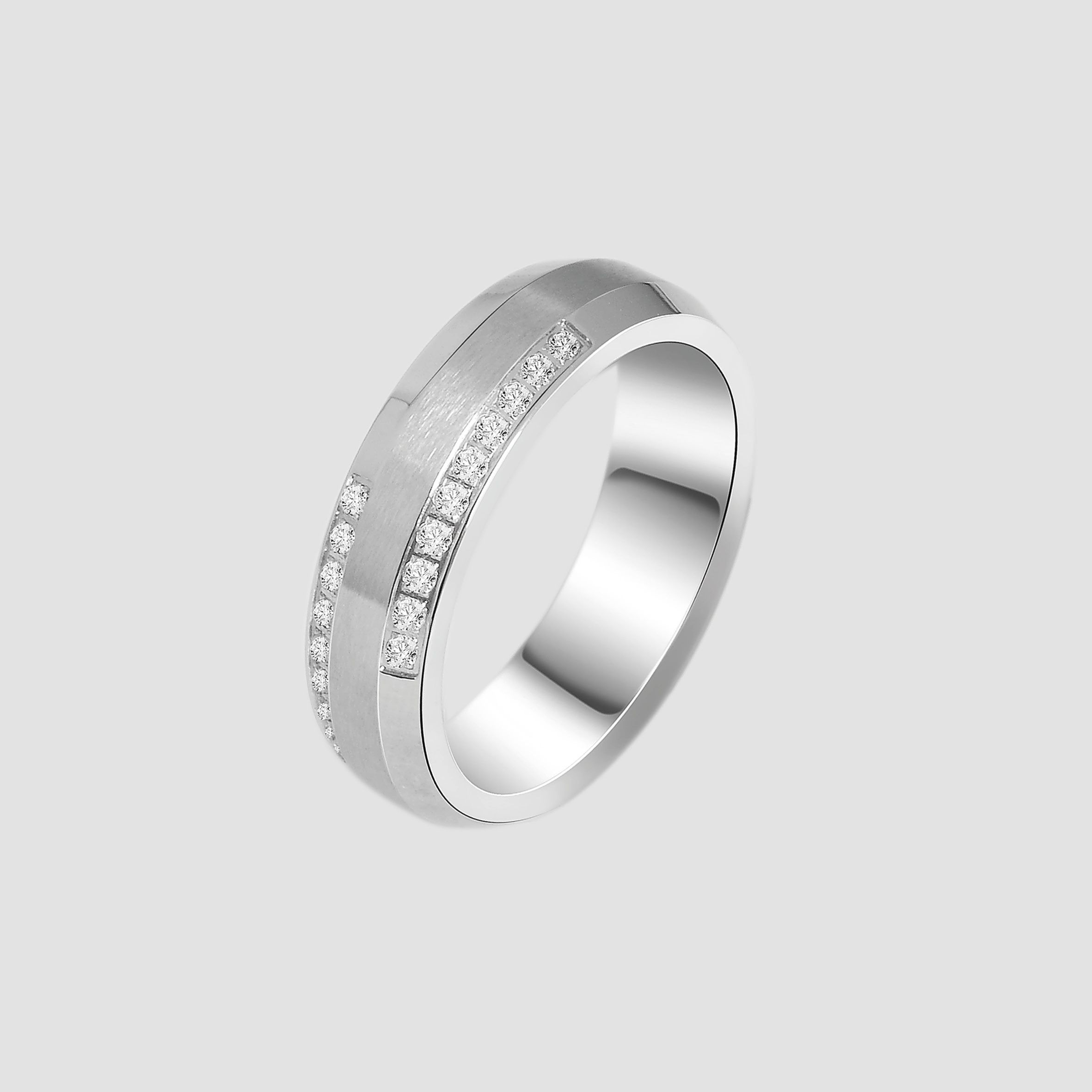 Adelia´s Fingerring »Damen Ring aus Edelstahl mit Strass Steinchen« Ein Geschenk, das Freude macht