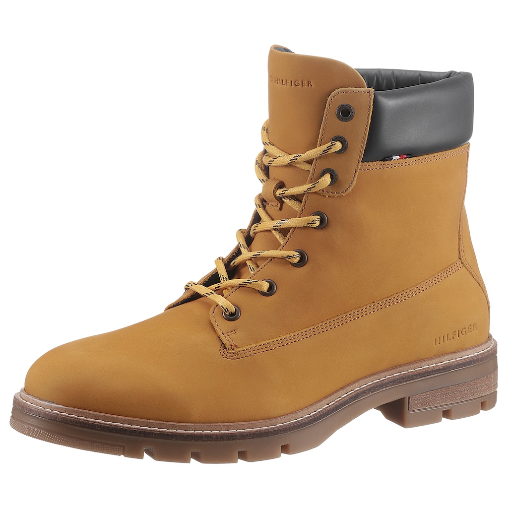 Tommy Hilfiger Schnürboots »HILFIGER PADDED NUBUCK BOOT«