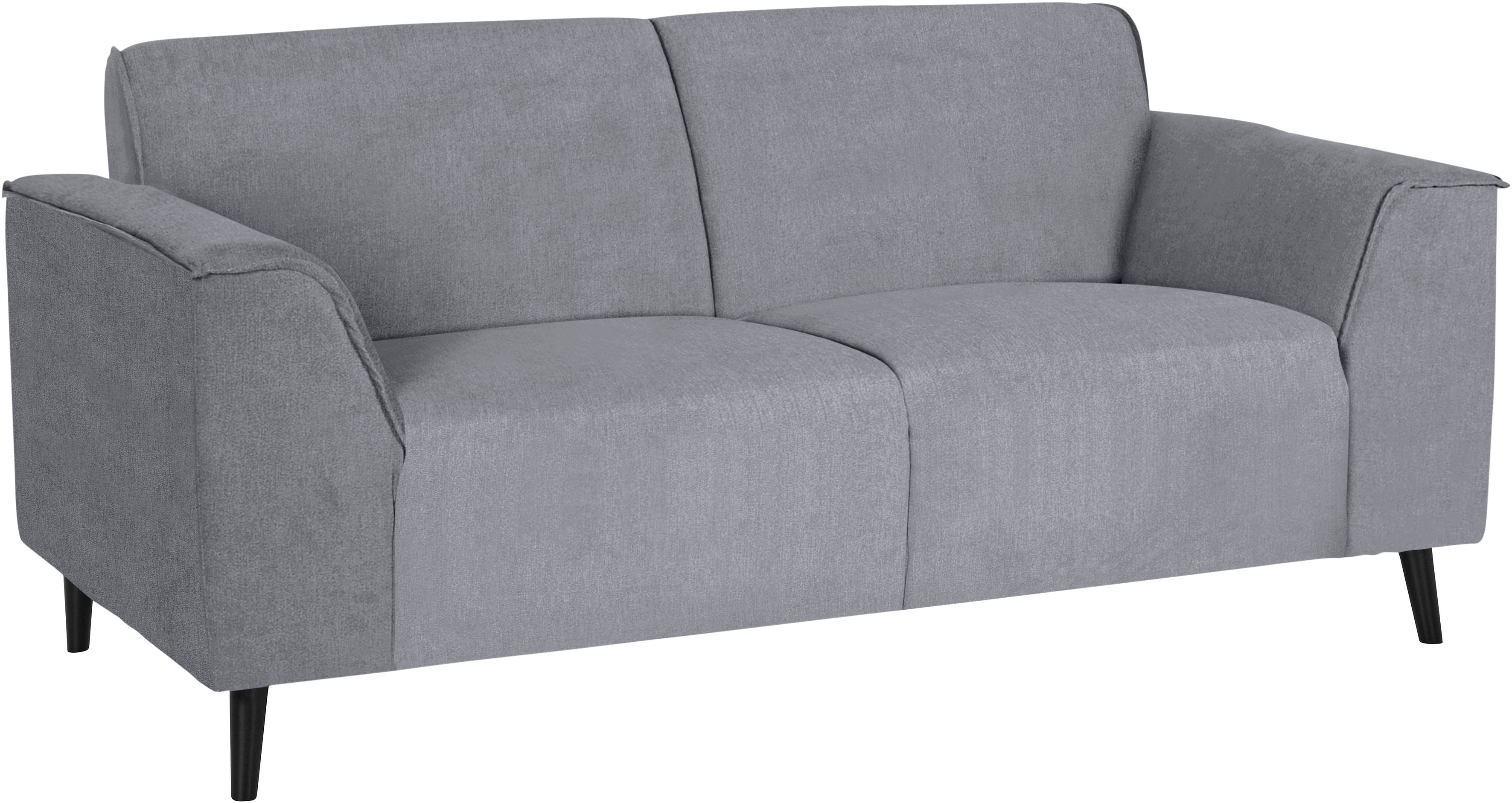DOMO collection 2-Sitzer "Amora moderne Formensprache, tolle Verarbeitungsdetails, komfortabel" mit Federkern, Fußhöhe passend für gängige Saugroboter