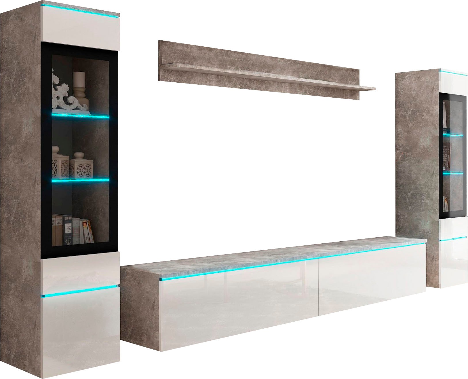 INOSIGN Wohnwand "VERA II" Komplett-Set, 4 Stk. tlg. günstig online kaufen