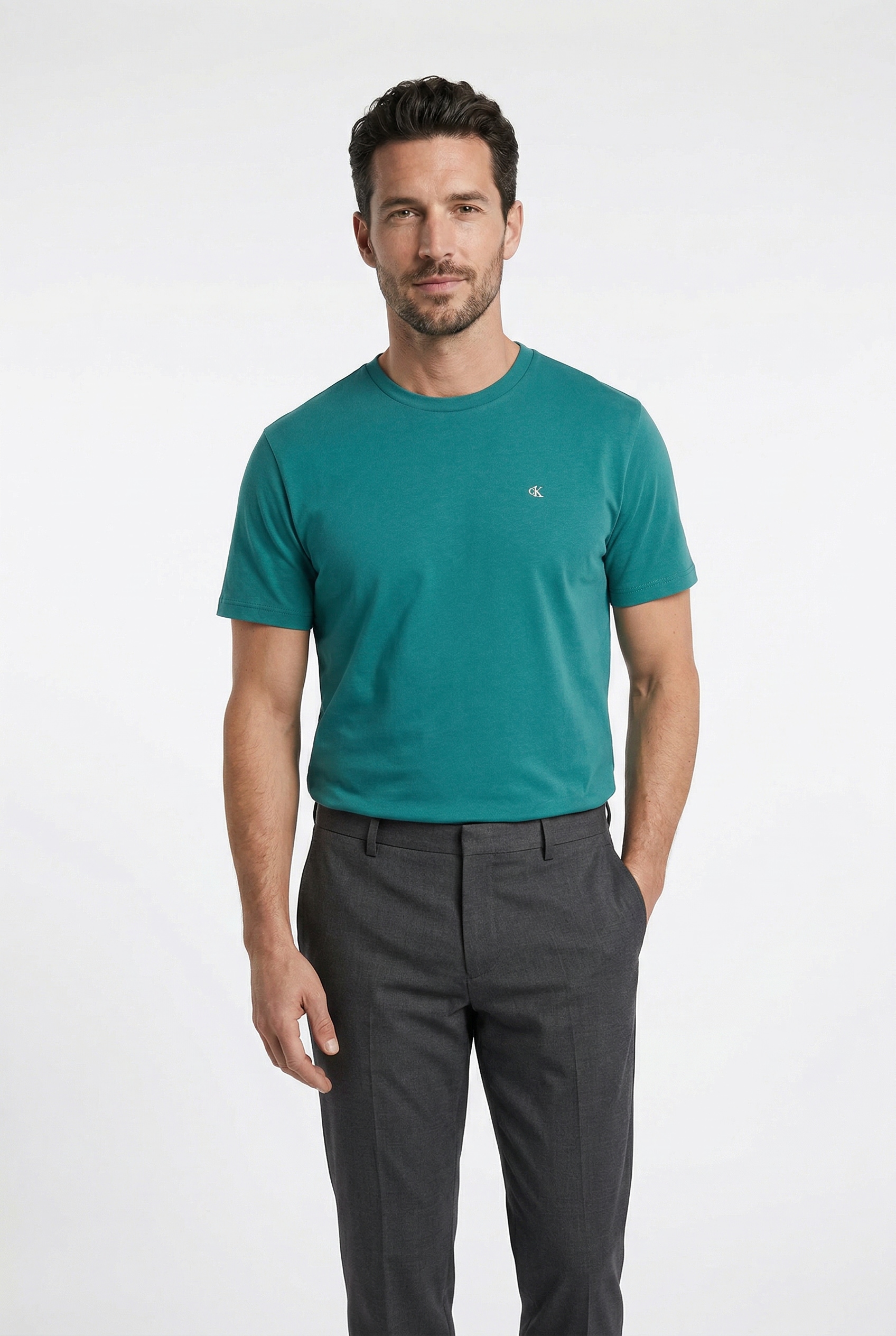 Calvin Klein Jeans T-Shirt "CLASSIC MONOGRAM" regular fit, Rundhalsausschnitt