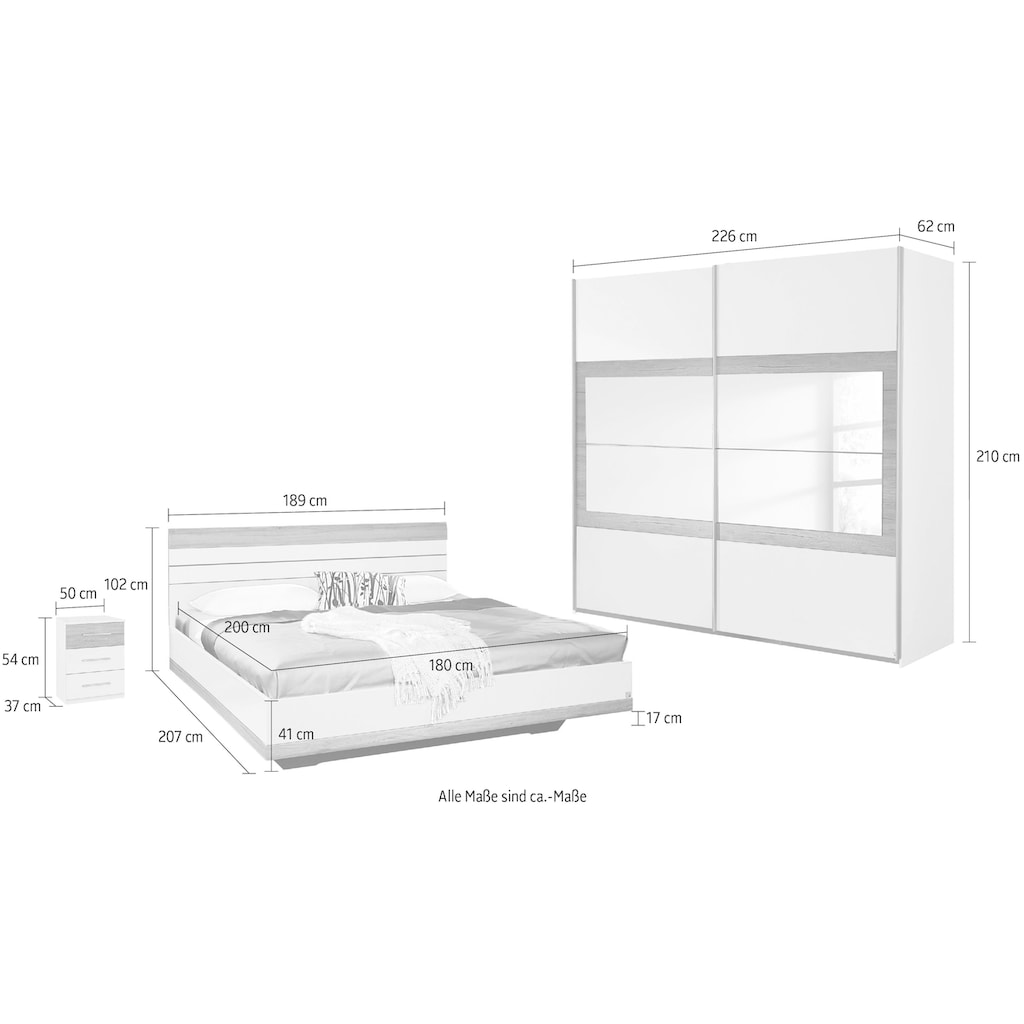 rauch Schlafzimmer-Set »Tarragona«, (Set, 4 St.)