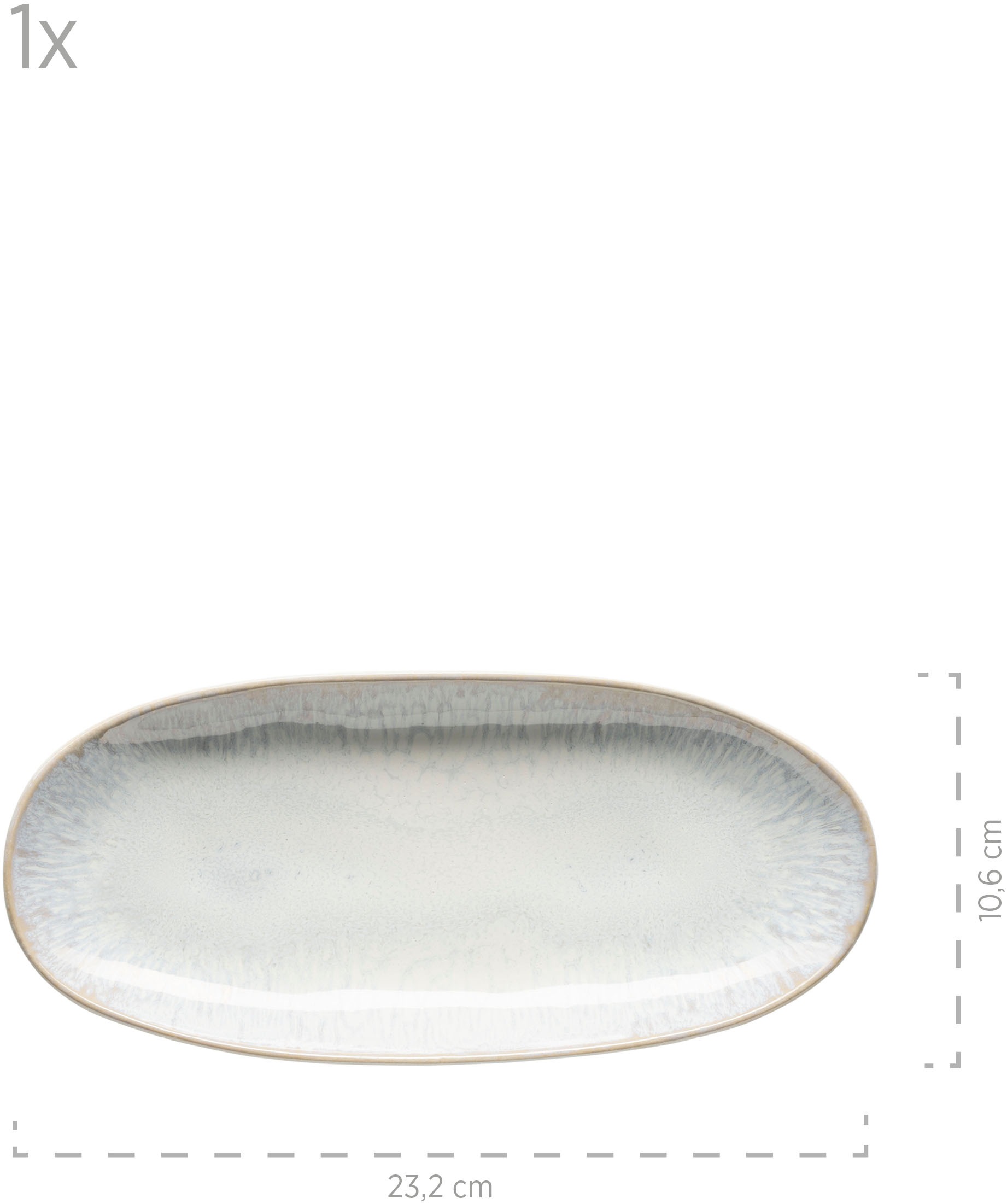 MÄSER Servierplatte »Frozen, Servierplatten-Set, Steinzeug«