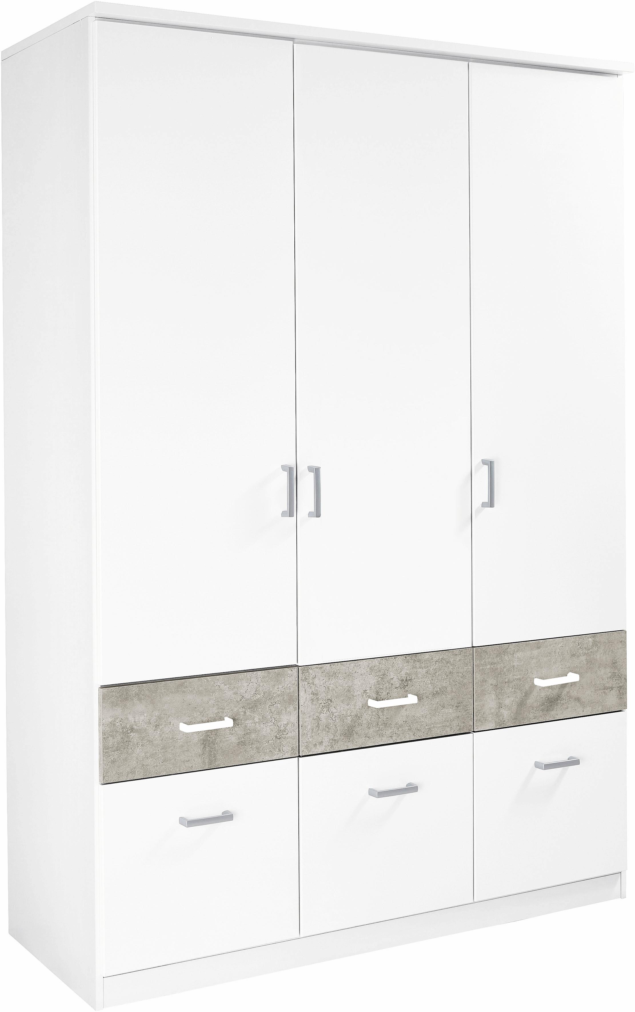 rauch Kleiderschrank "Kleiderschrank Schrank Garderobe deckenhoher Schrank BREMEN" optional mit Spiegel, Breiten: 91/136/181 cm, Höhe: 199 cm, in vielen Farbvariationen, inkl. Kranzblende MADE IN GERMANY