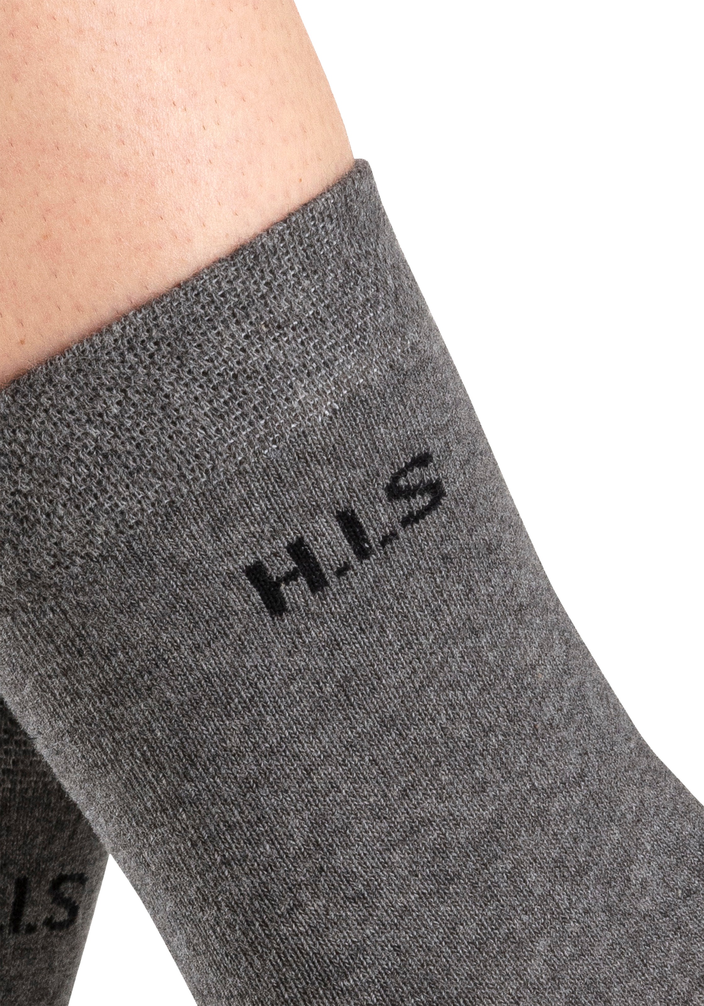 H.I.S Socken, (Packung, 4 Paar), ohne einschneidendes Bündchen