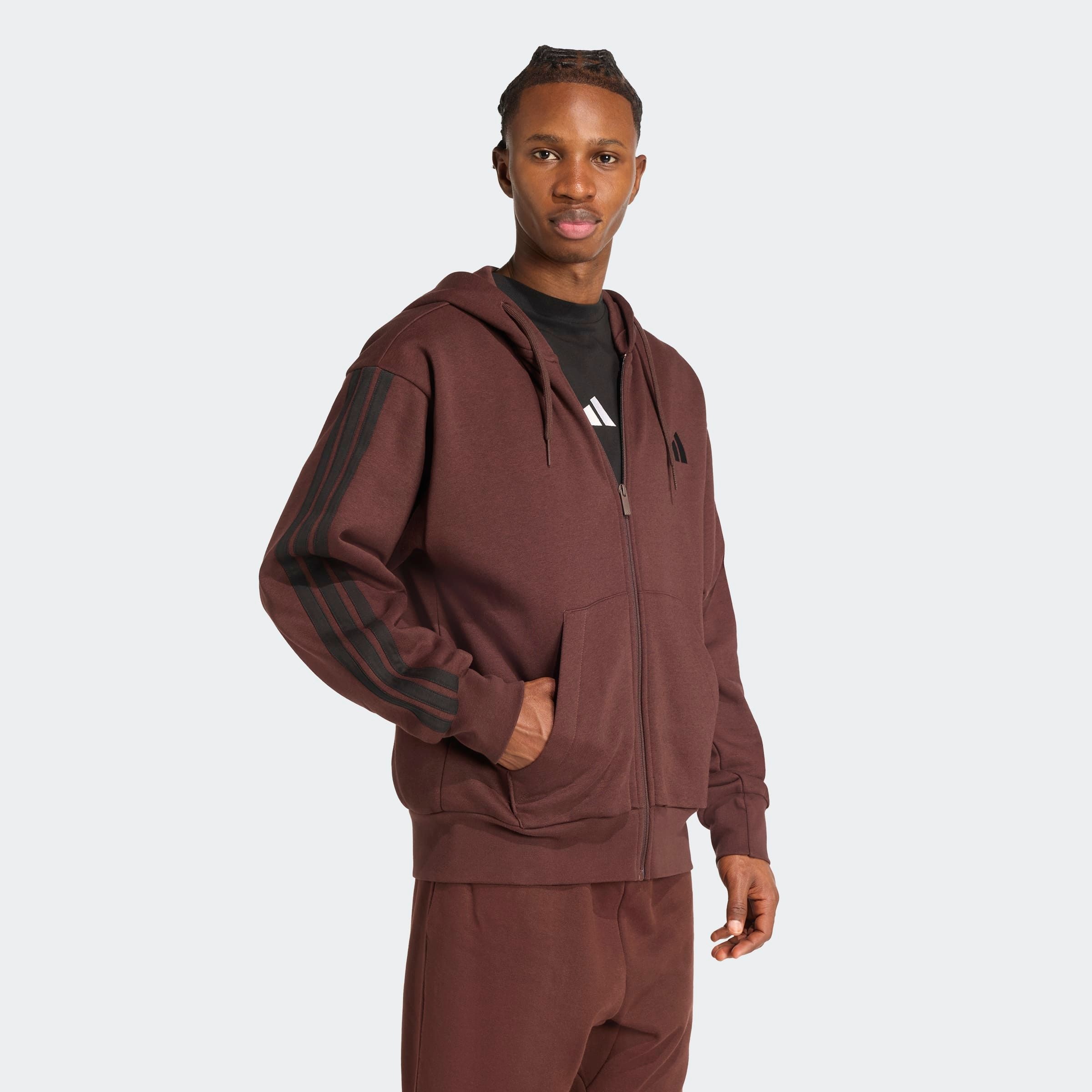 adidas Sportswear Kapuzensweatjacke "M 3S FL FZ HD" 1 tlg. für Laufen und S günstig online kaufen