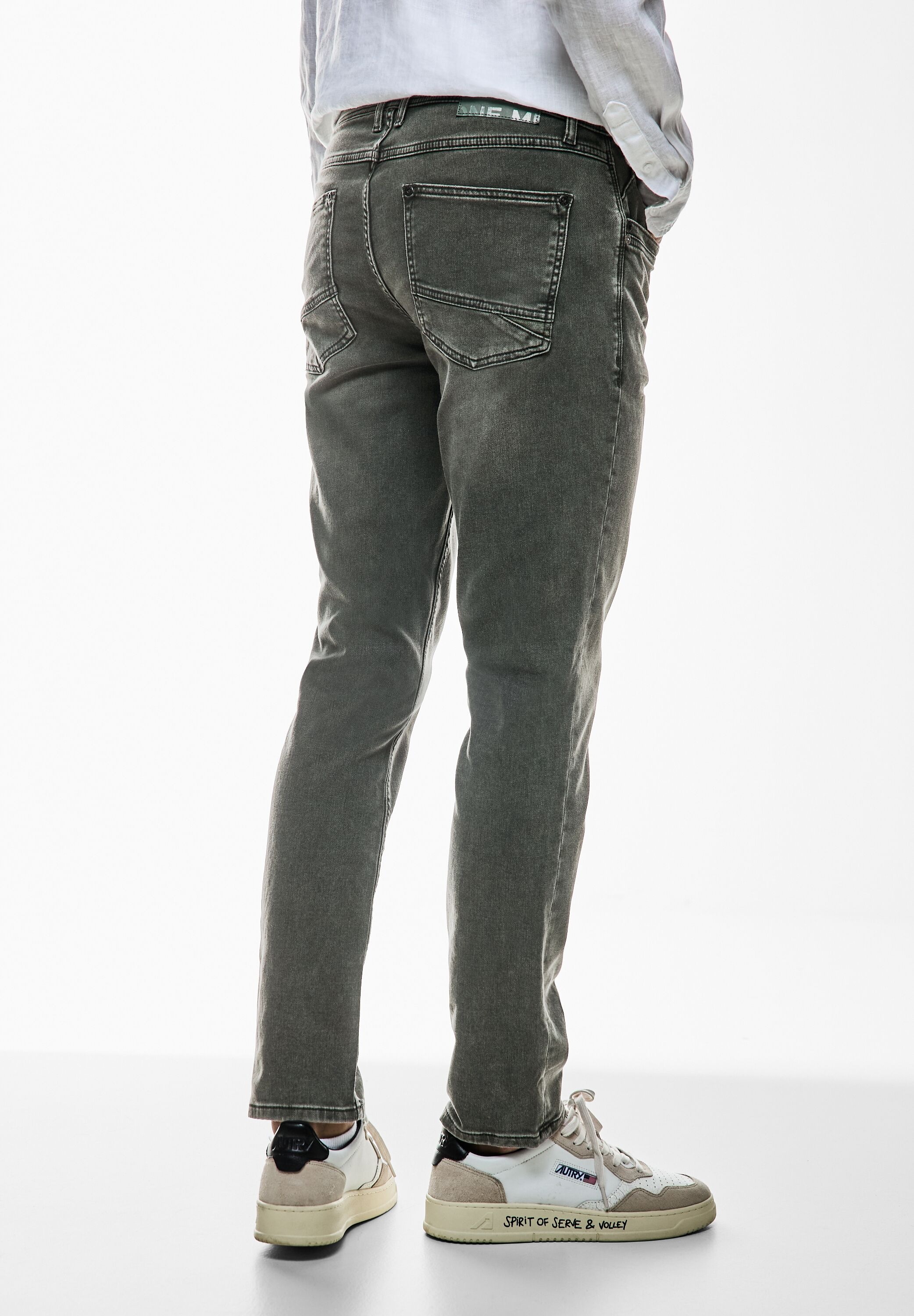 STREET ONE MEN Gerade Jeans, softer Materialmix