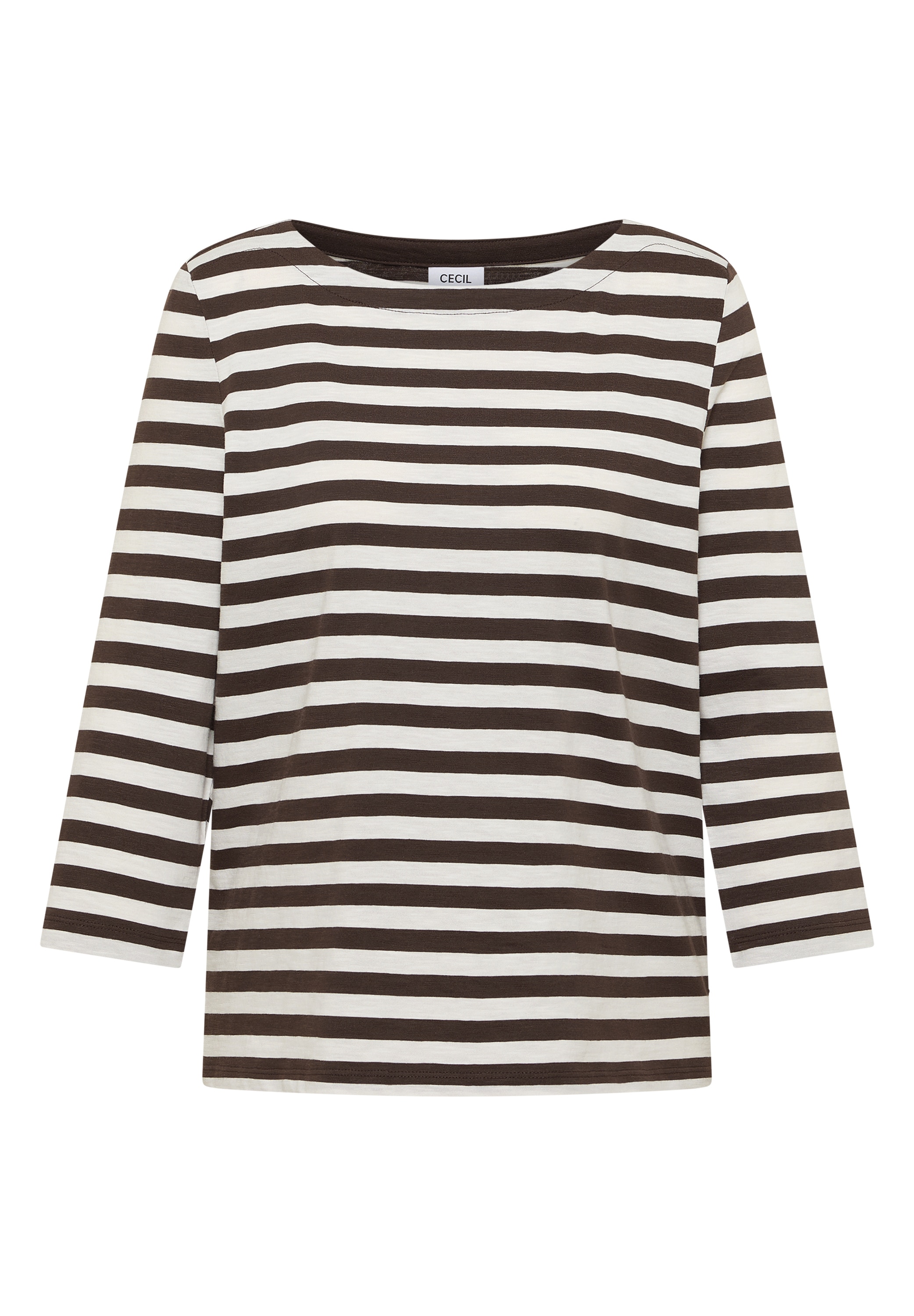 Cecil 3/4-Arm-Shirt mit U-Boot-Ausschnitt