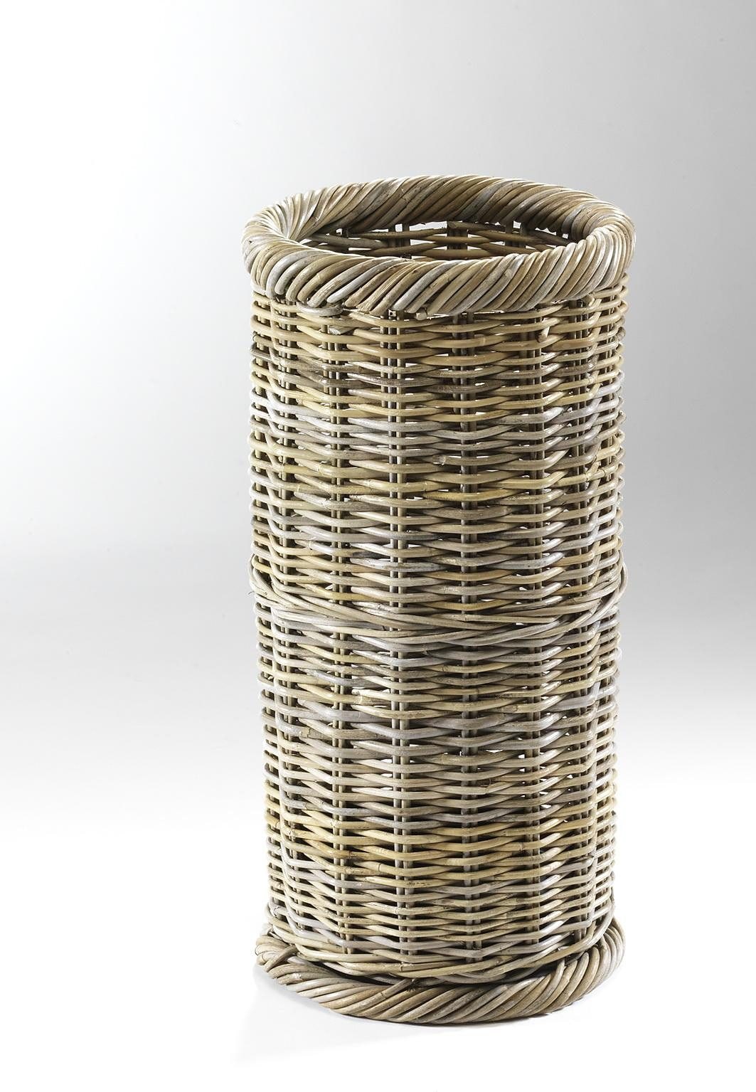 Schirmständer, rund, Ø 28 cm, aus Rattan